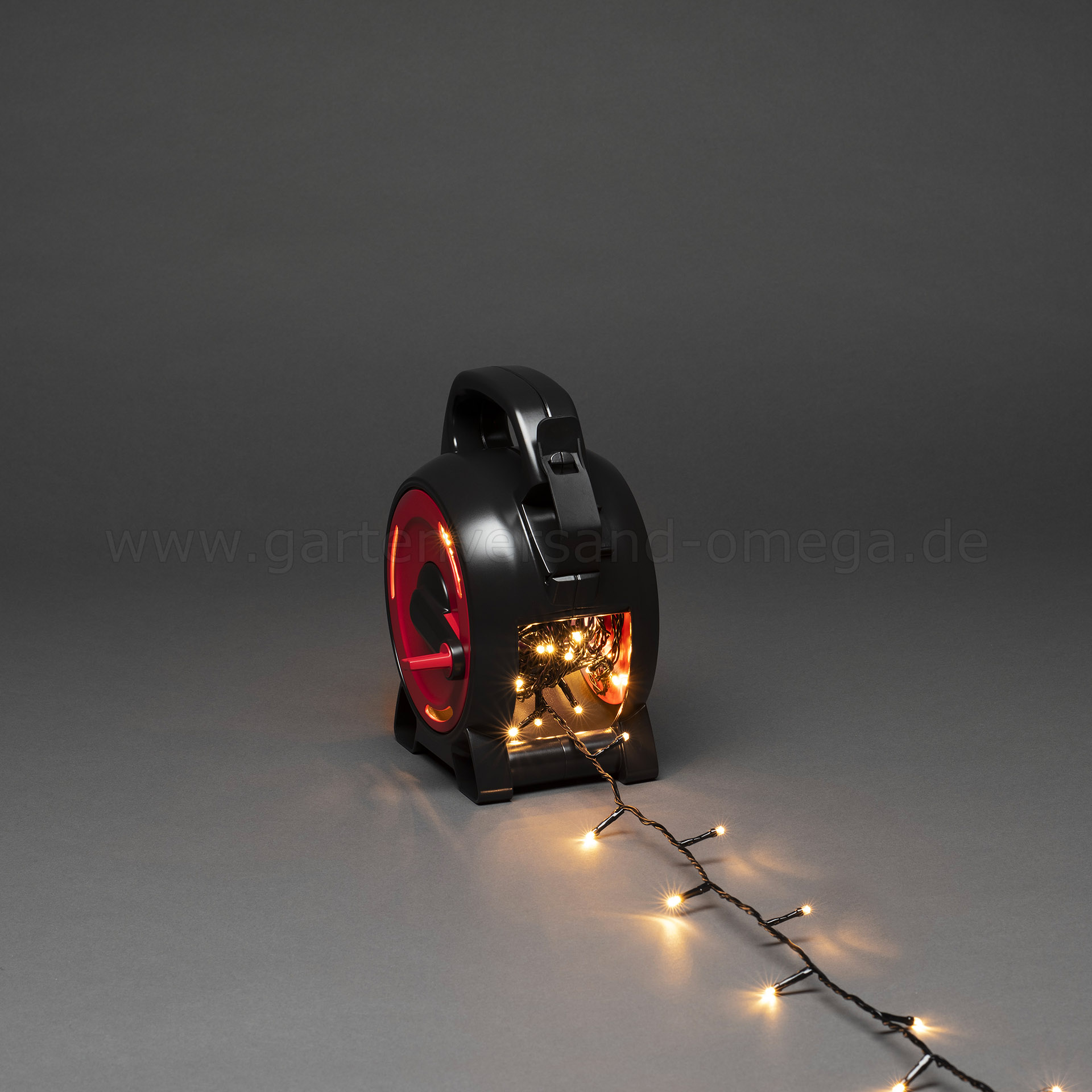 LED-Lichterkette mit Kabelaufroller Warm-Weiß