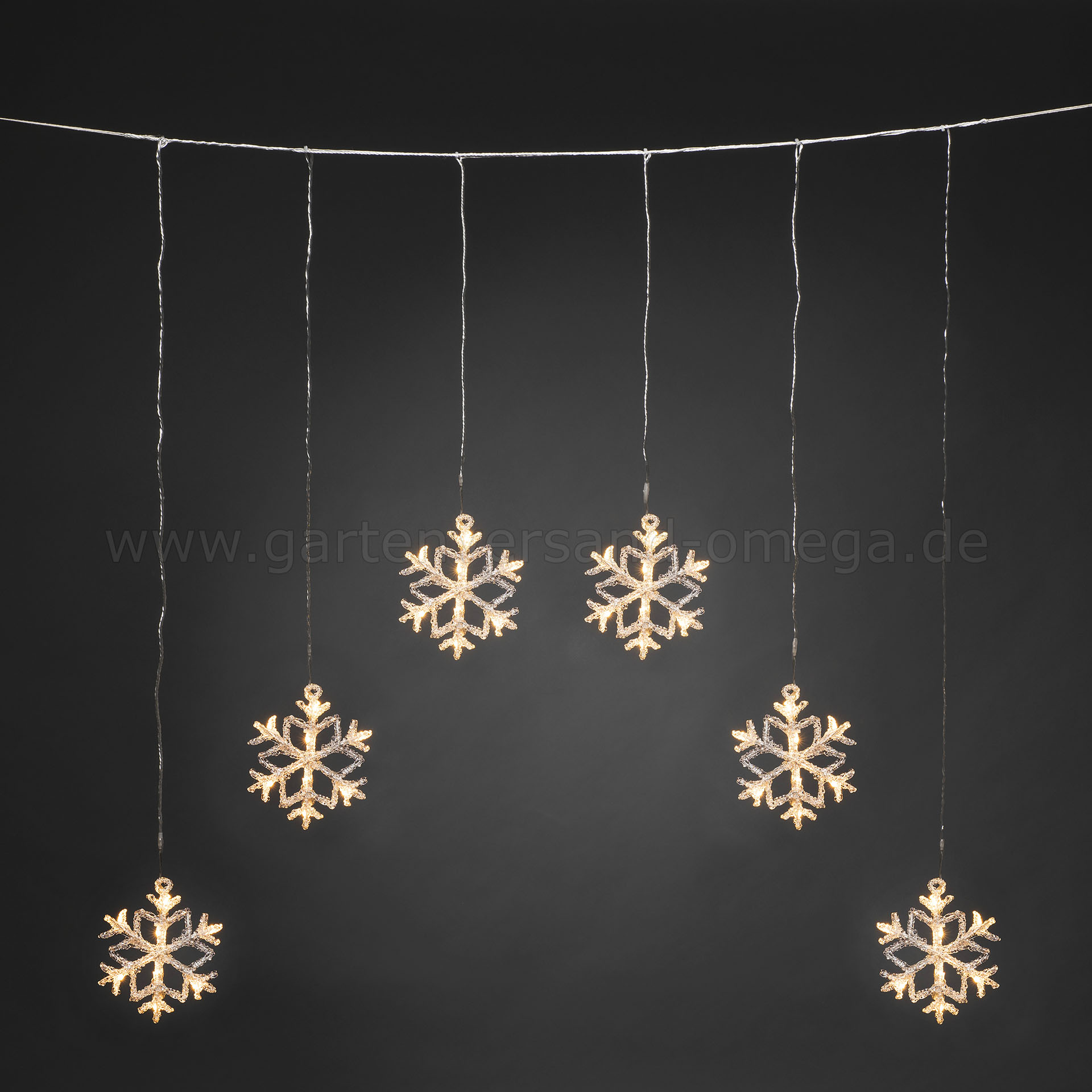 Weihnachtsbeleuchtung Fenster Innen – Schneeflocken LED Lichter, Batteriebetrieben, 2 Stück, Mit Saugnapf, Hängende Fensterleuchte, Weihnachtsdeko Indoor &