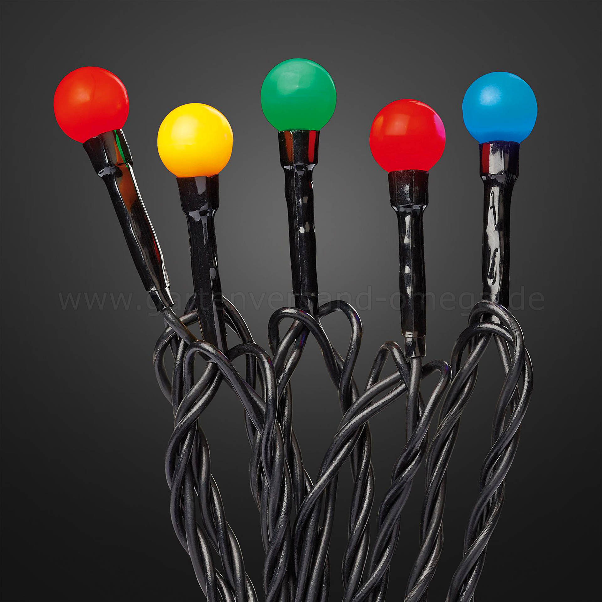 LED-Kugellichterkette Bunt