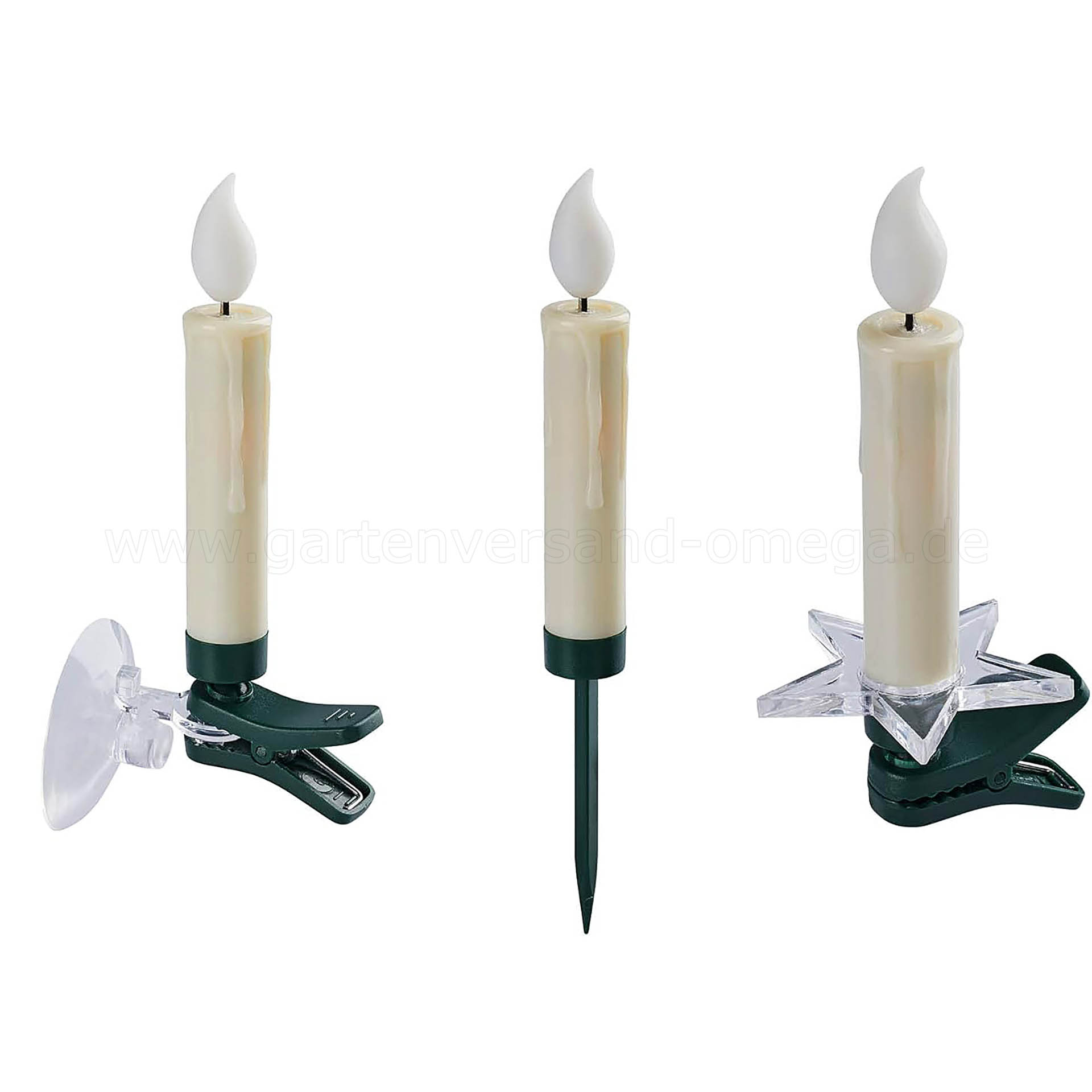 Deko-Set von Kabellose LED-Kerzen für Bäume und Kränze