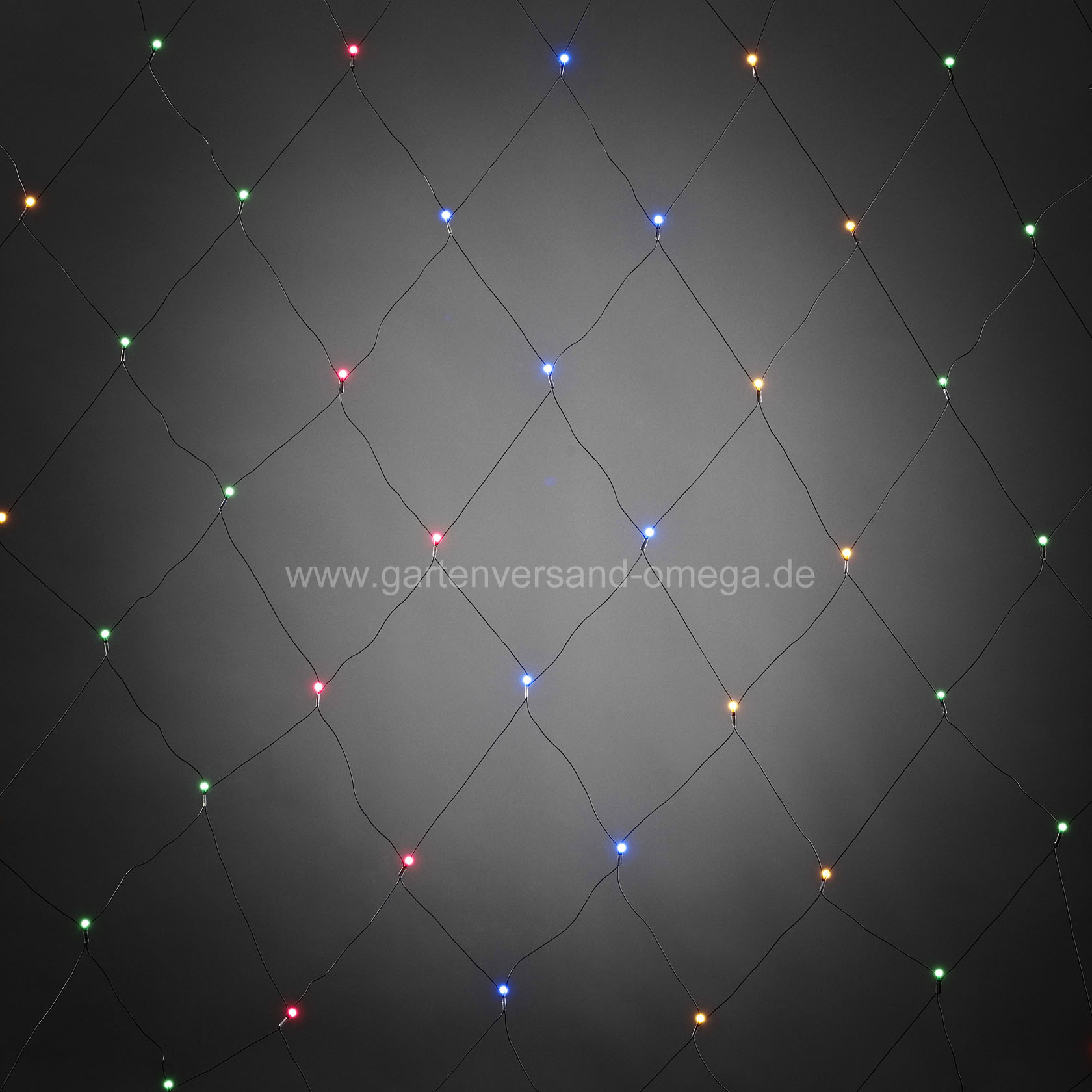 LED-Lichternetz mit 80 bunten Globe-LEDs