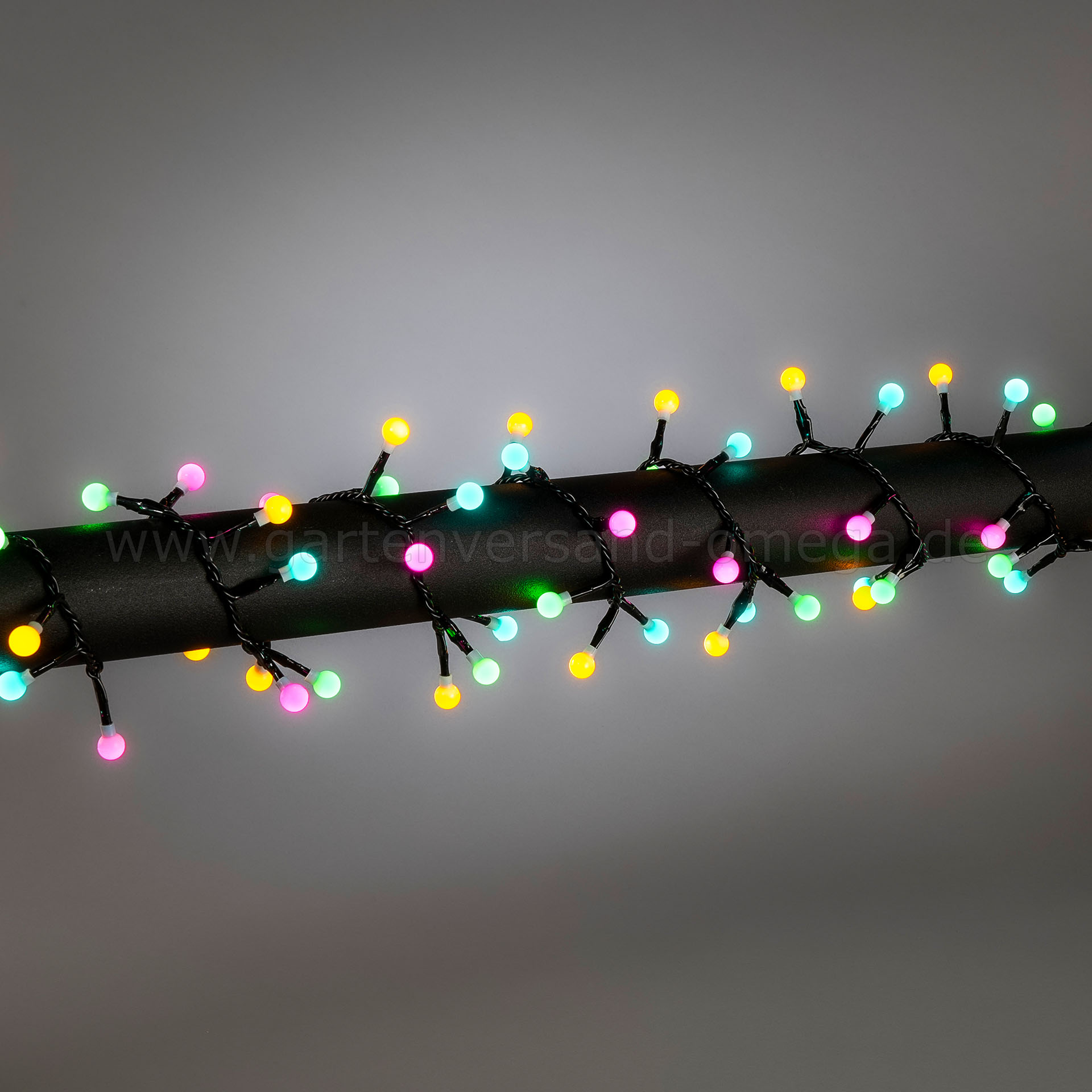 LED Globelichterkette Cluster Pastellfarben