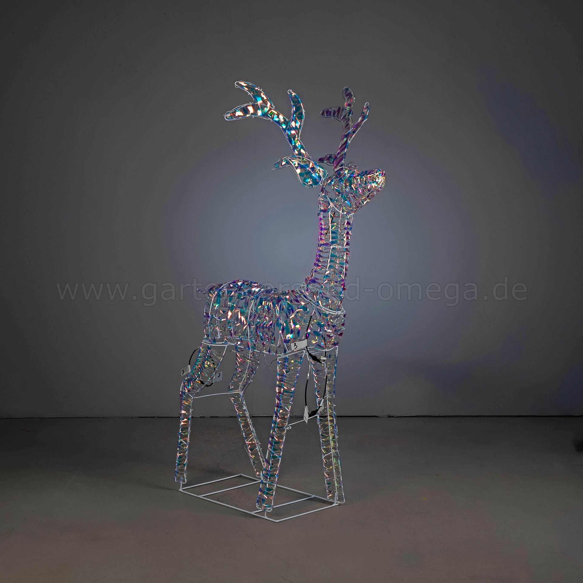 LED Prismaband Rentier 130cm in ausgeschaltetem Zustand