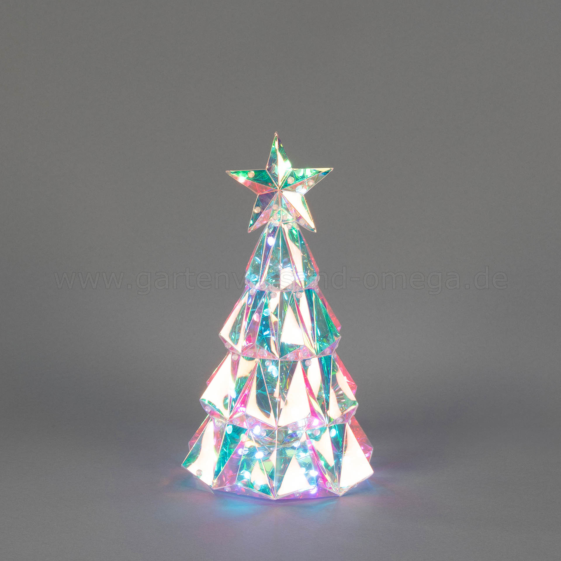 Kristalloptik 3D Weihnachtsbaum mit RGB-LEDs