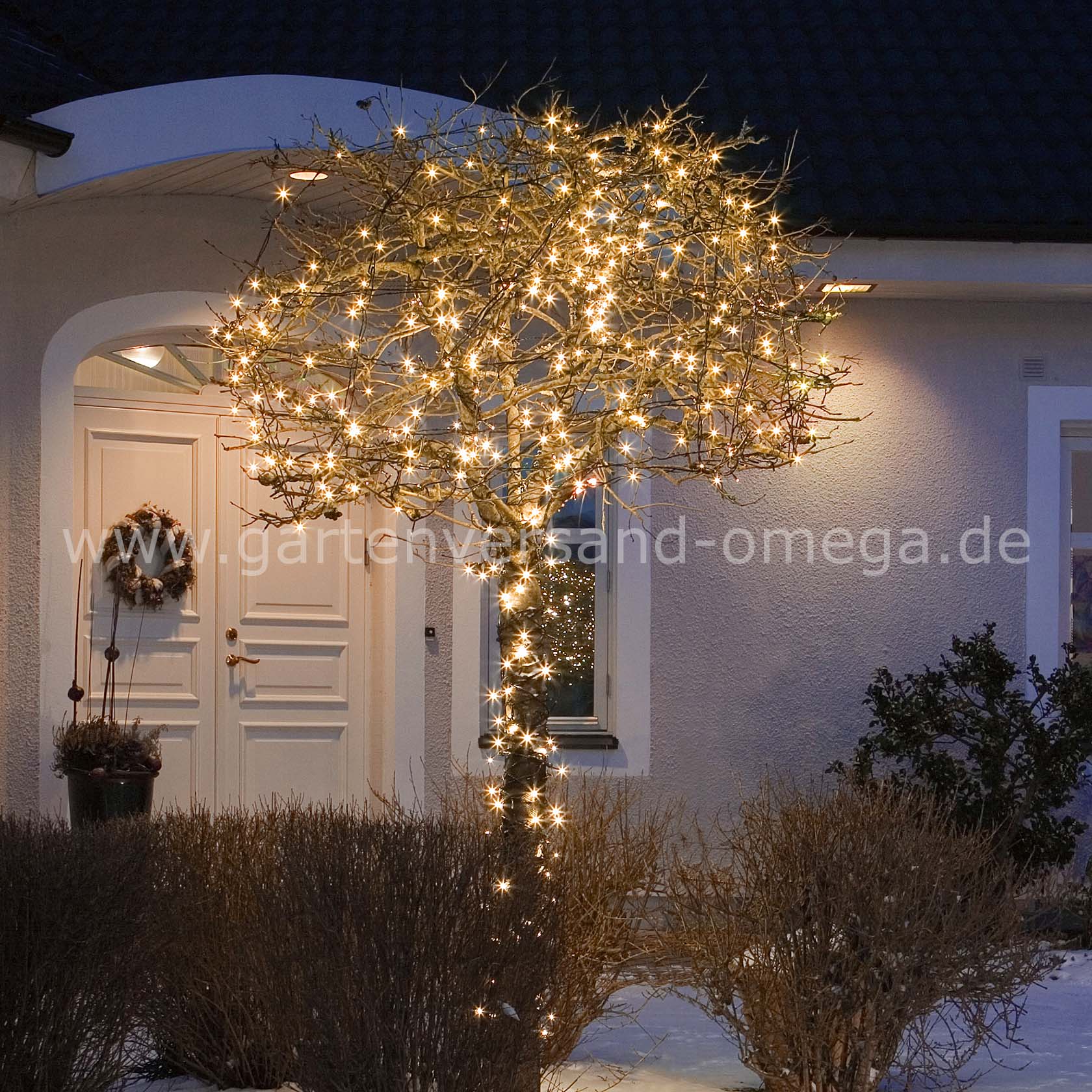Anwendungsbeispiel Bernsteinfarbene LED-Lichterkette Multifunktion