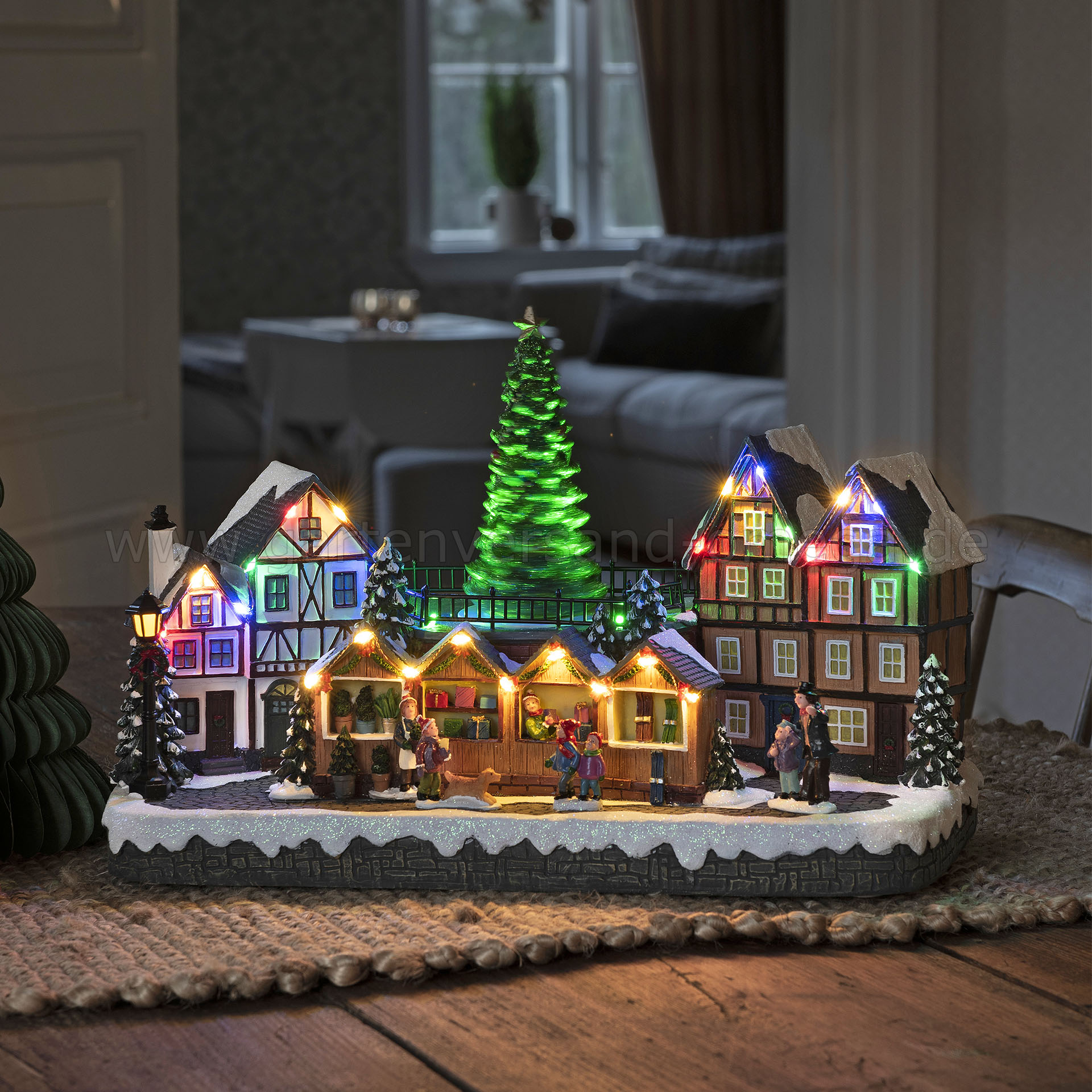 Anwendungsbeispiel LED-Szenerie Weihnachtsmarkt
