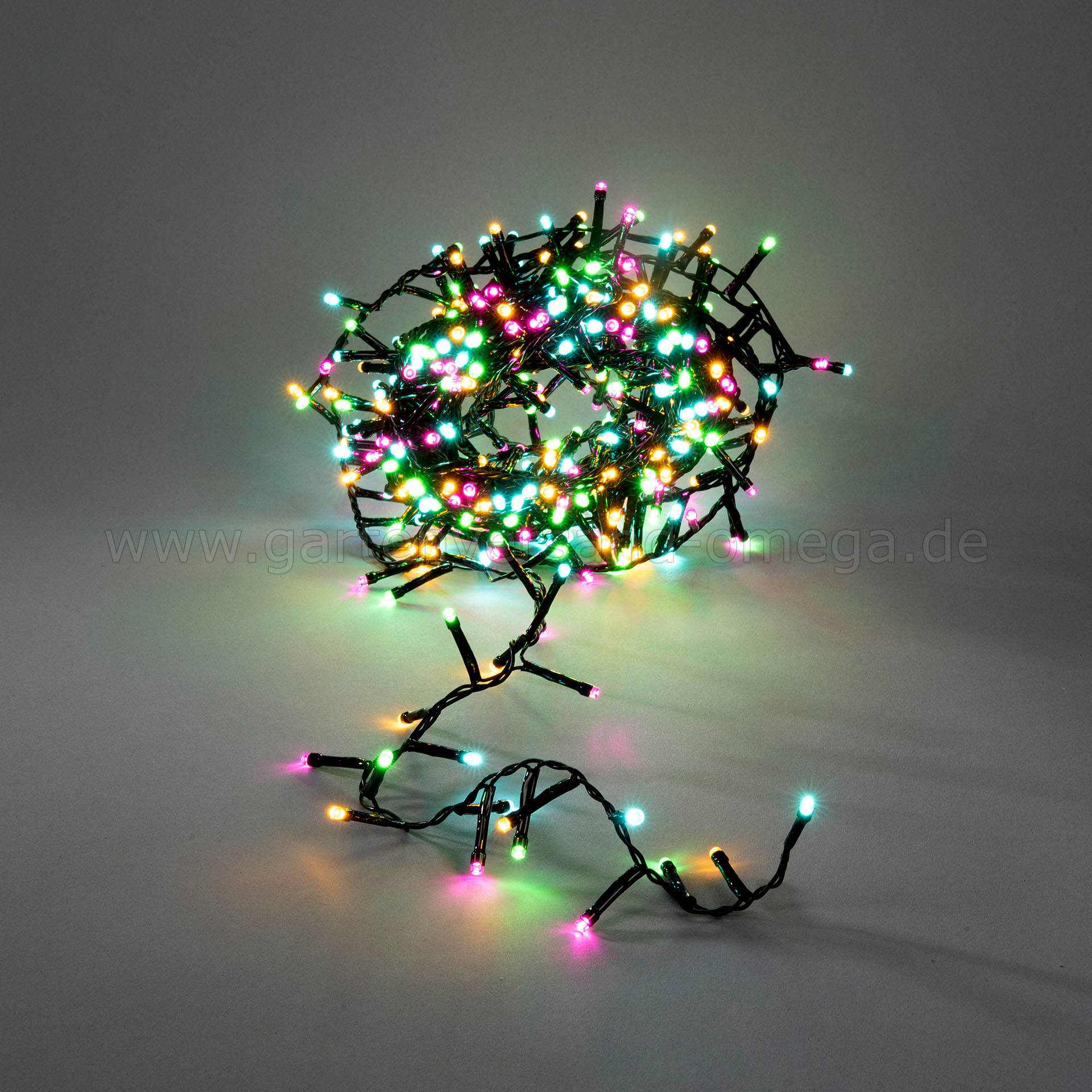 LED Compactlights-Lichterkette Pastellfarben für Außen
