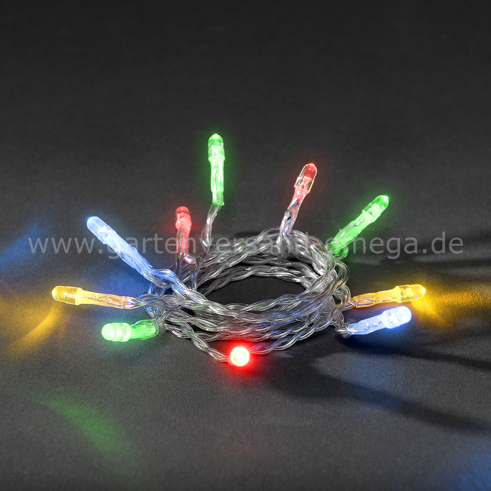 Batteriebetriebene LED-Lichterkette Bunt