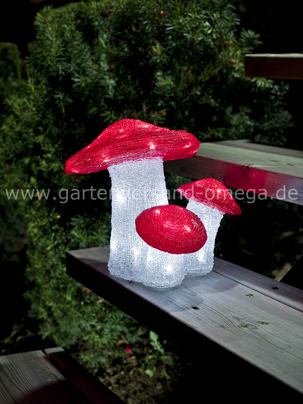 LED Fliegenpilz-Set Anwendungsbeispiel