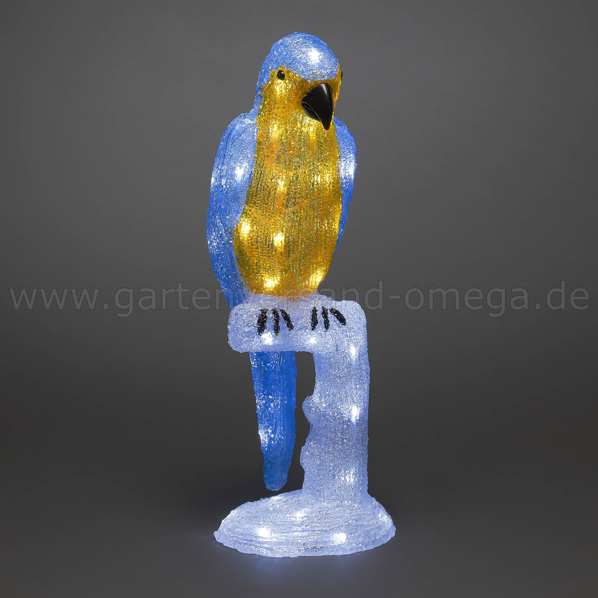 LED Acryl-Papagei im Einsatz