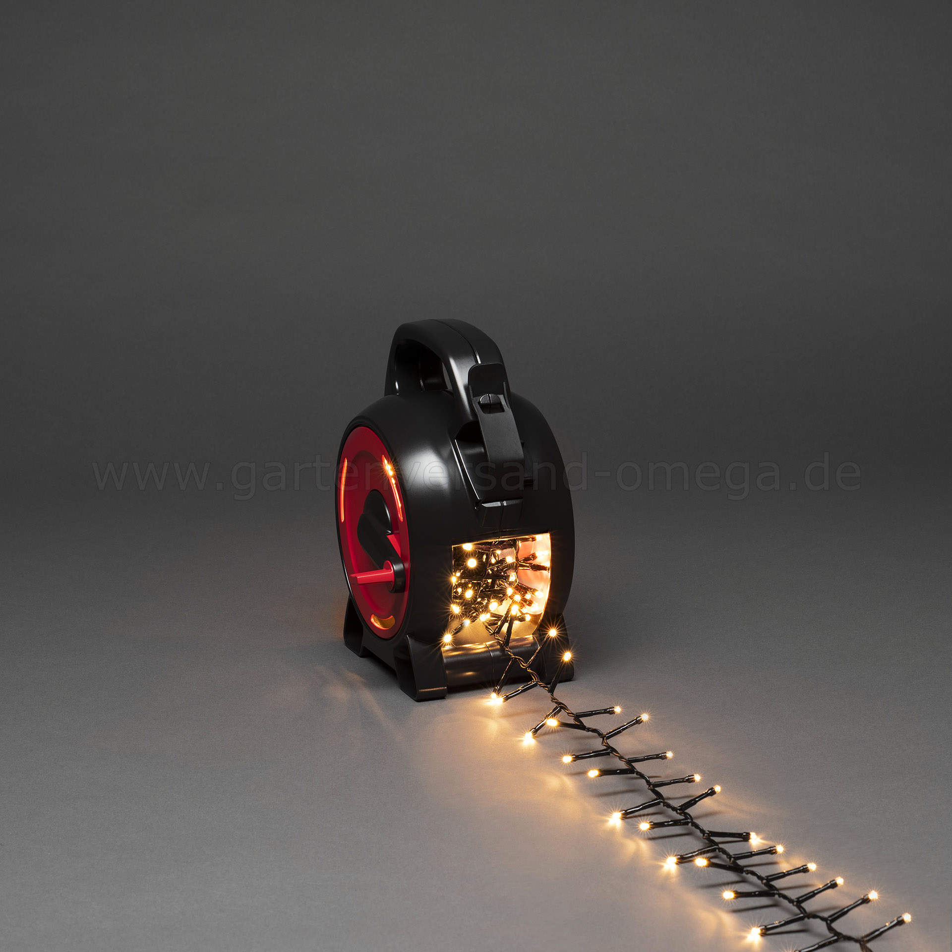 LED Compactlights-Lichterkette mit Kabelaufroller Warm-Weiß