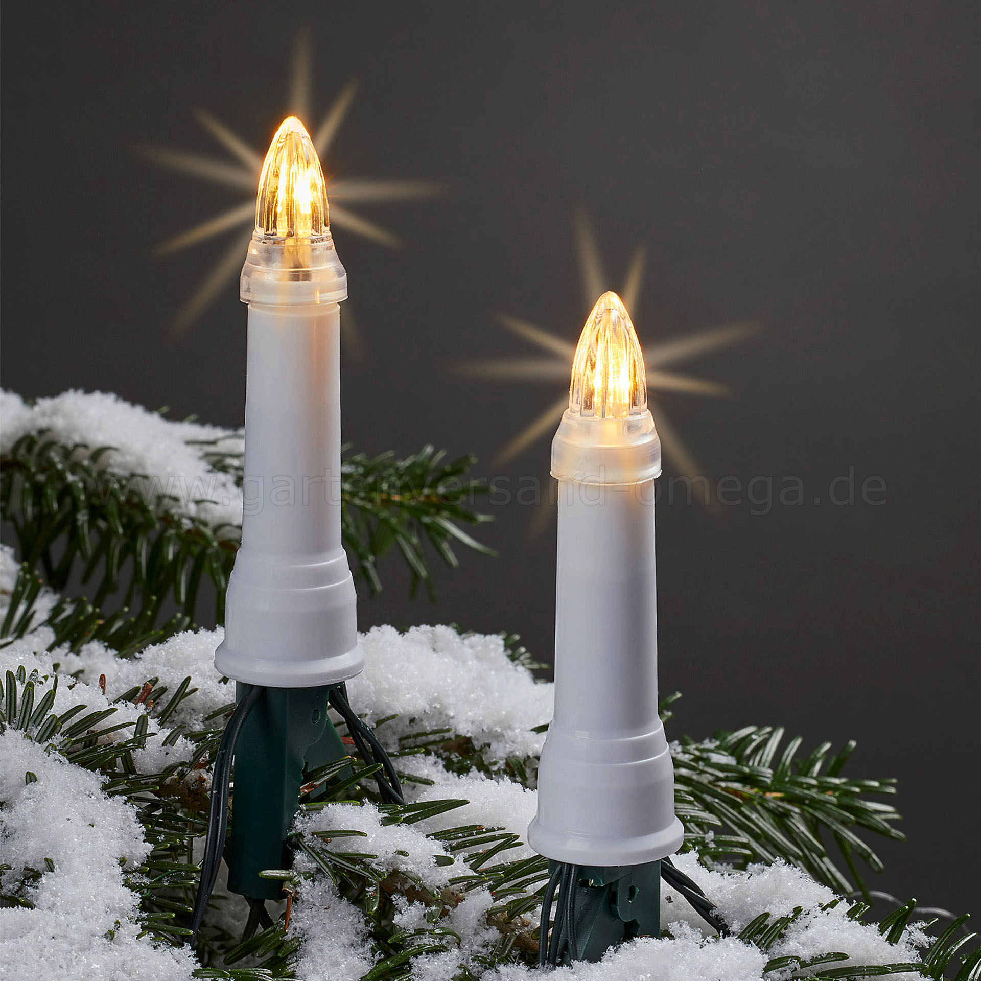 LED-Baumlichterkette Weiß für Außen