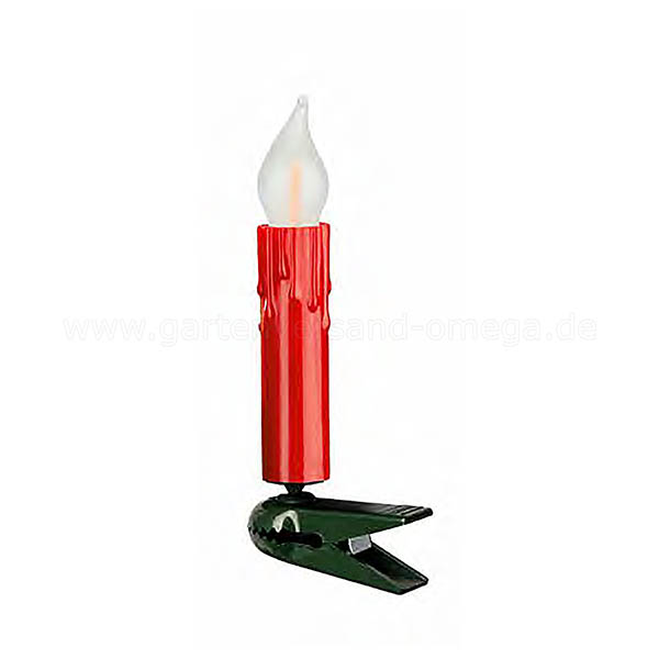 LED Filament Flammenkerzenkette Perlrot