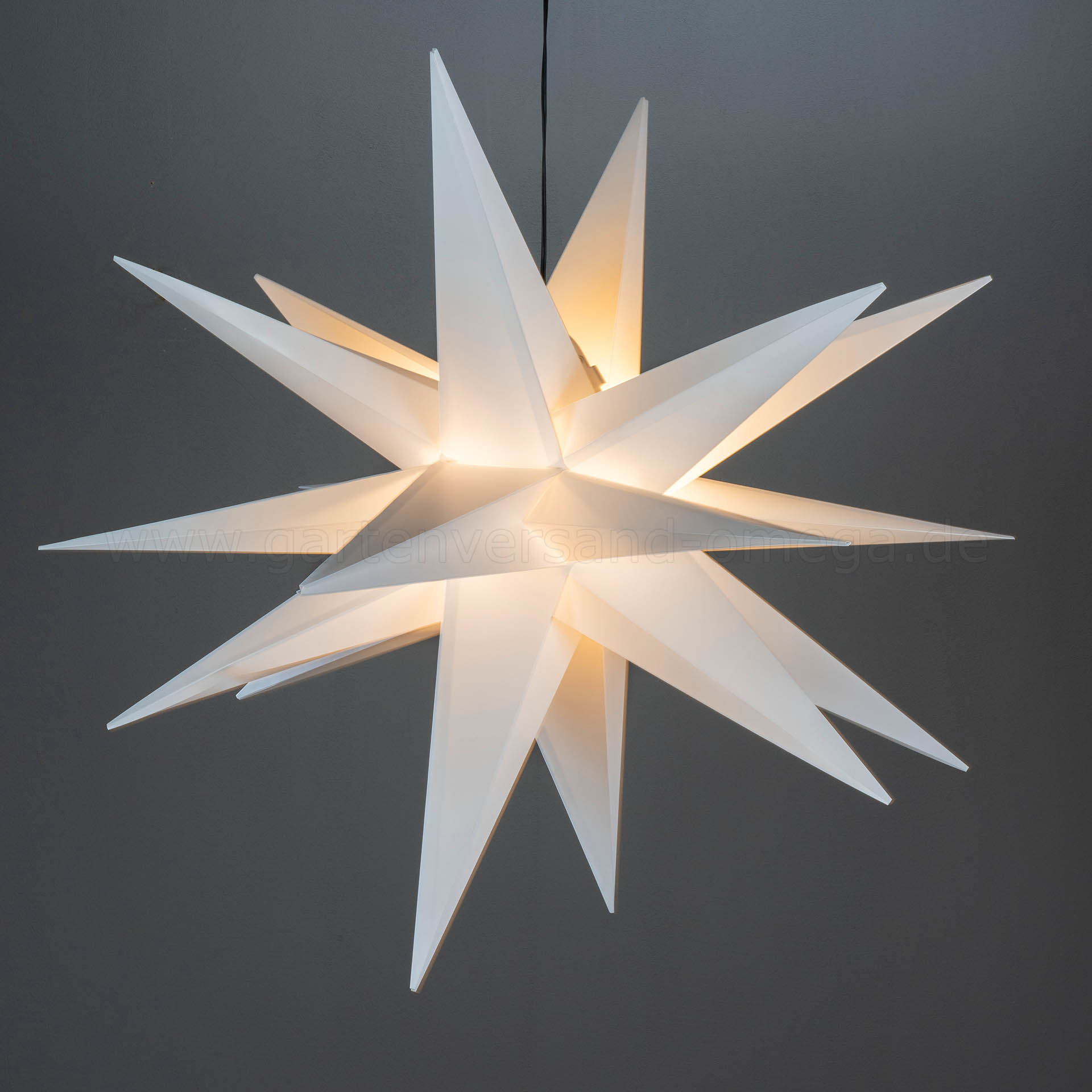 3D LED-Kunststoffstern Weiß 100cm
