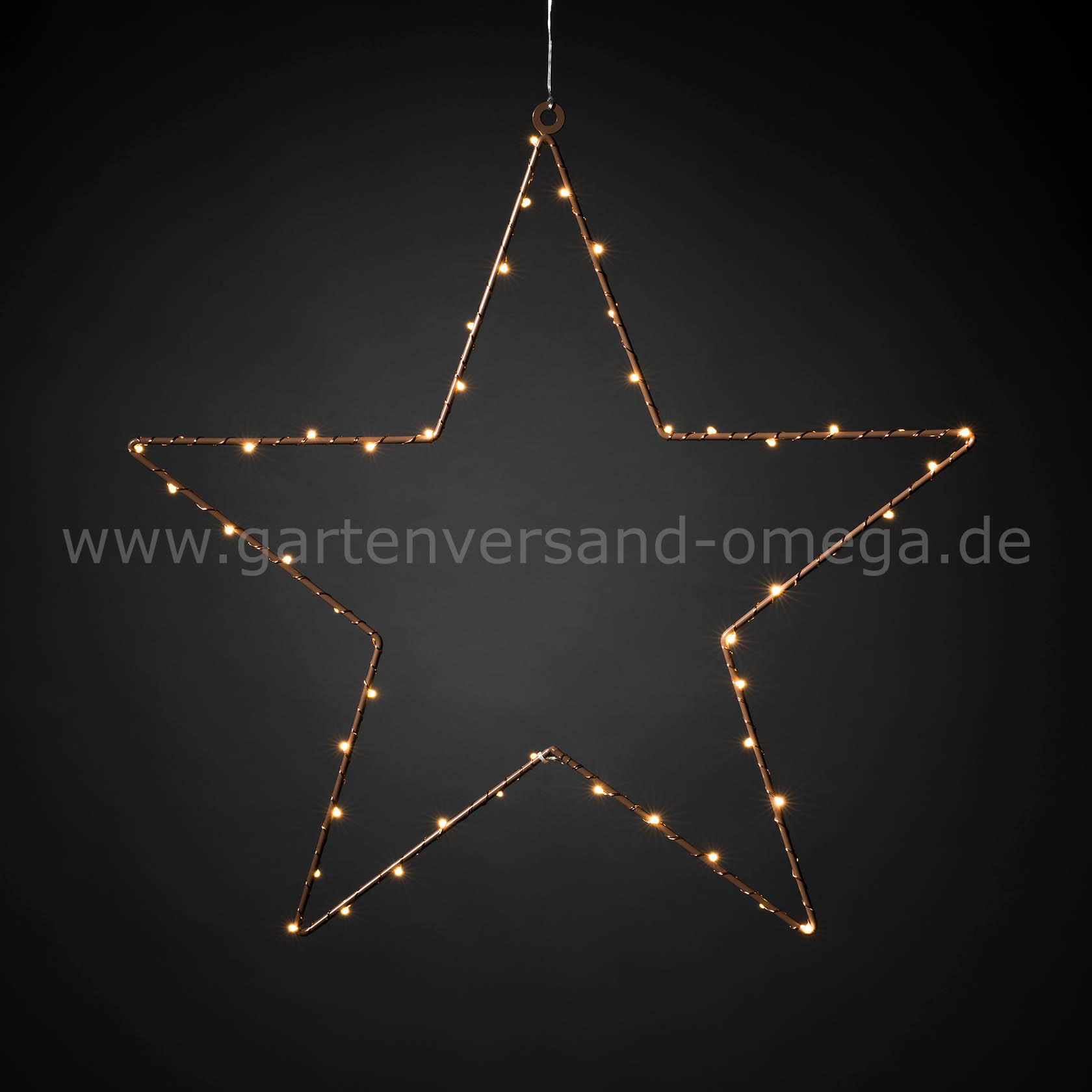 LED Metallstern hängend Kupfer