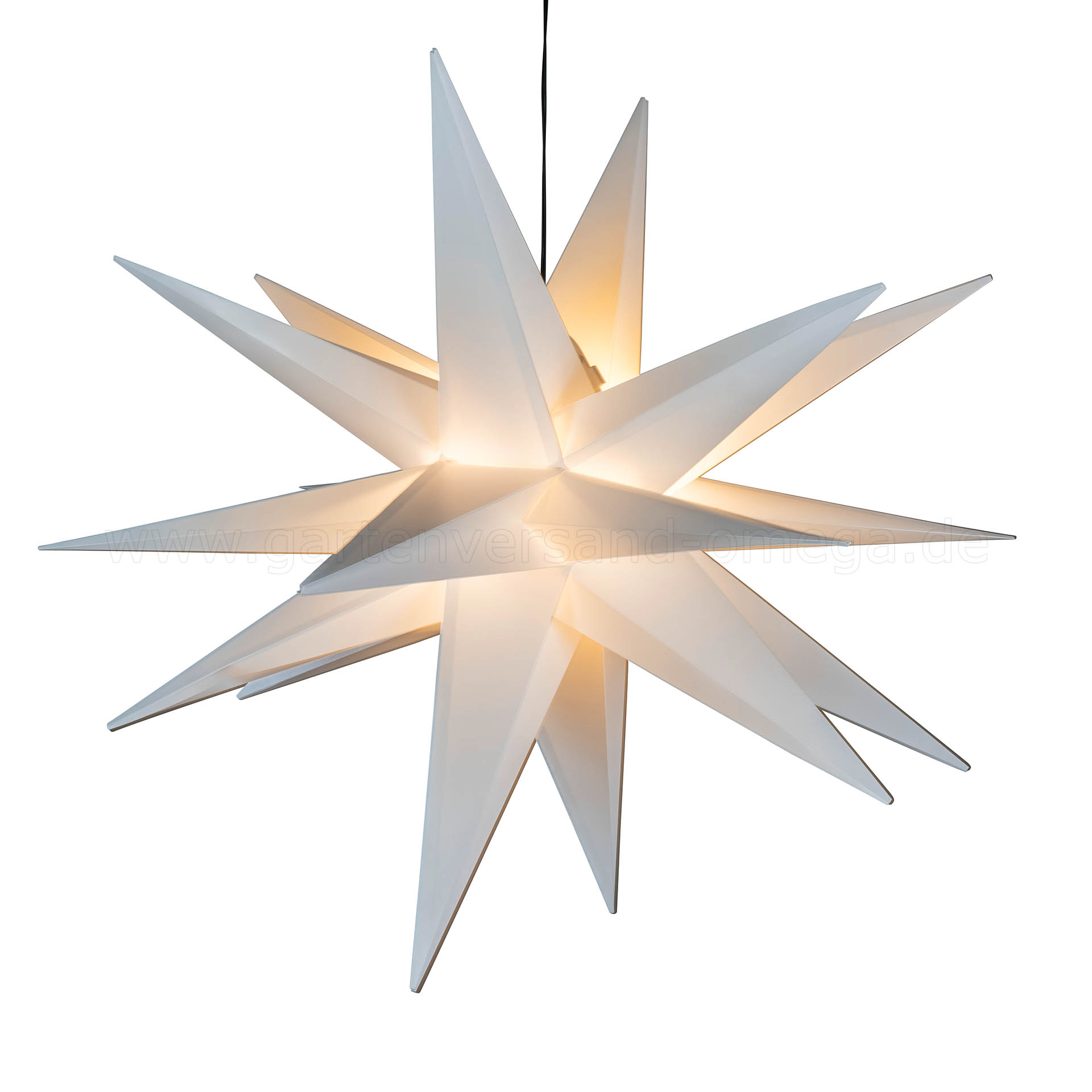 3D LED-Kunststoffstern Weiß 100cm
