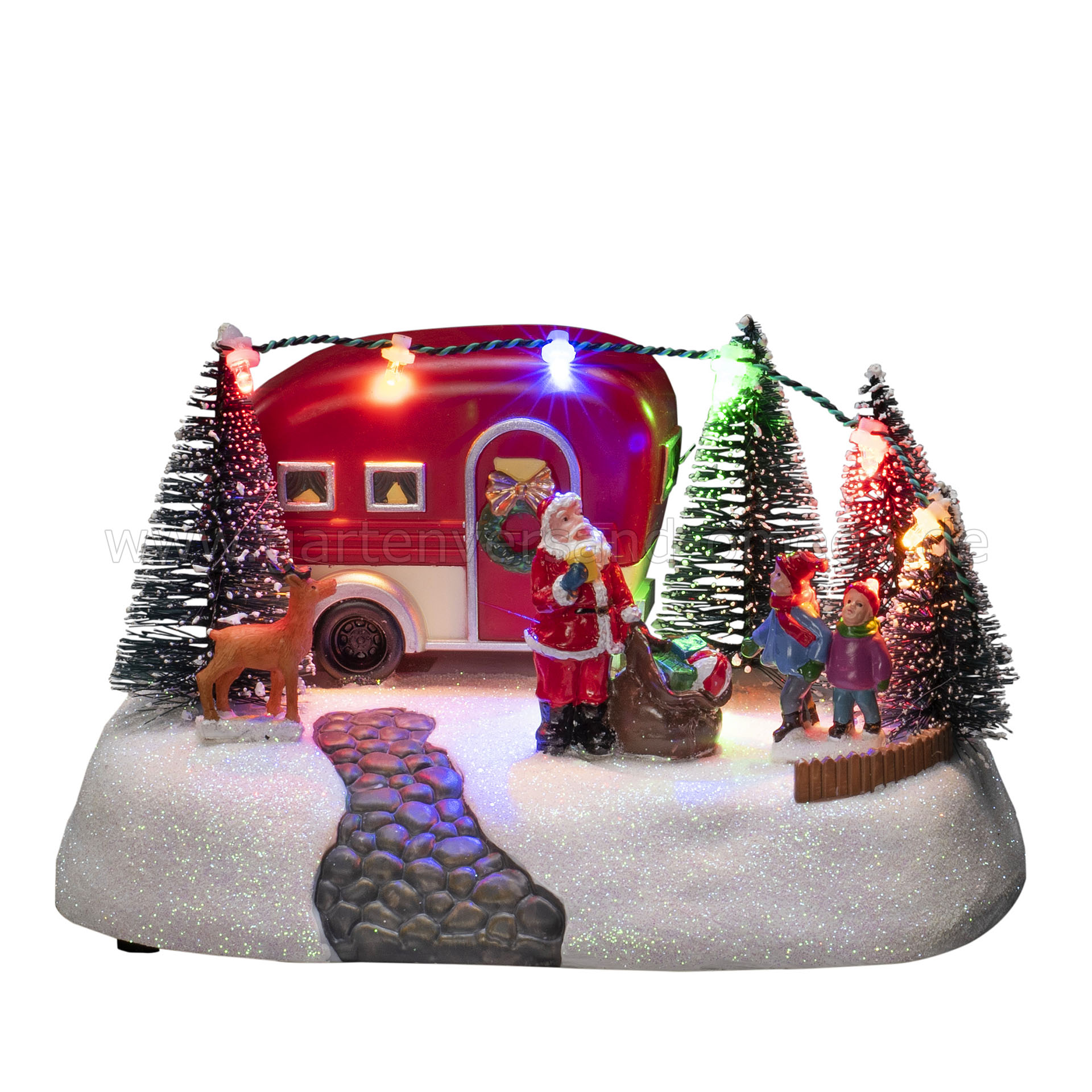 LED-Weihnachtsdeko Wohnwagen
