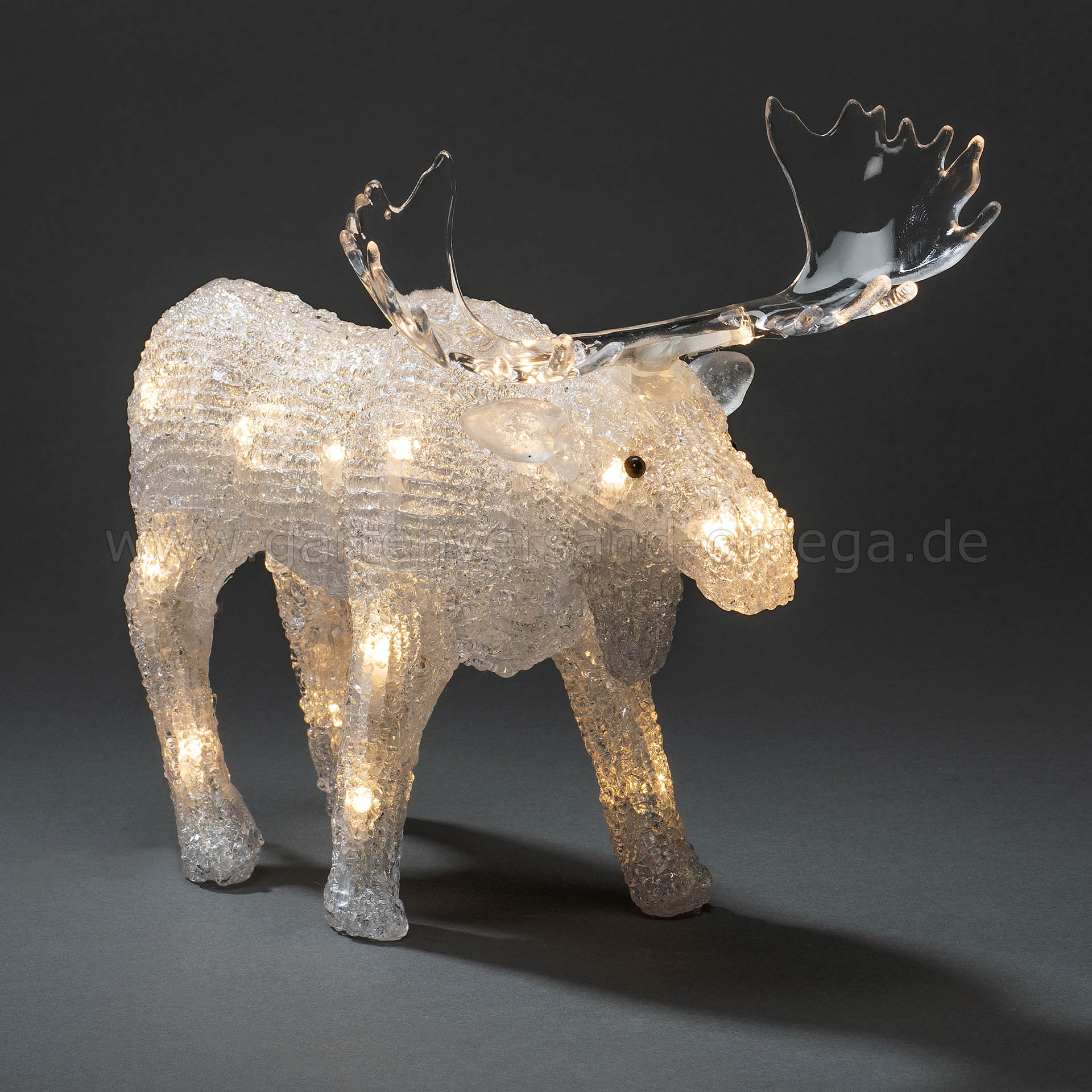 Batteriebetriebene LED-Acrylfigur Elch