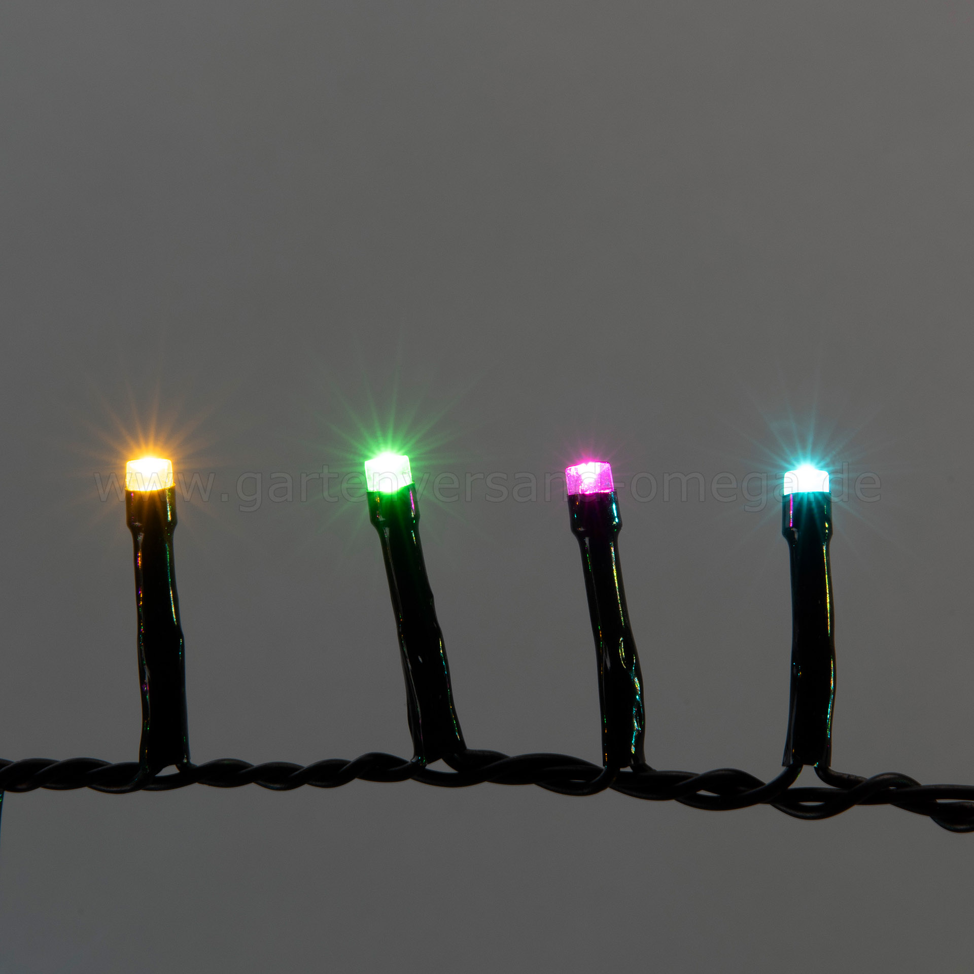 LED Compactlights-Lichterkette Pastellfarben für Außen im Detail