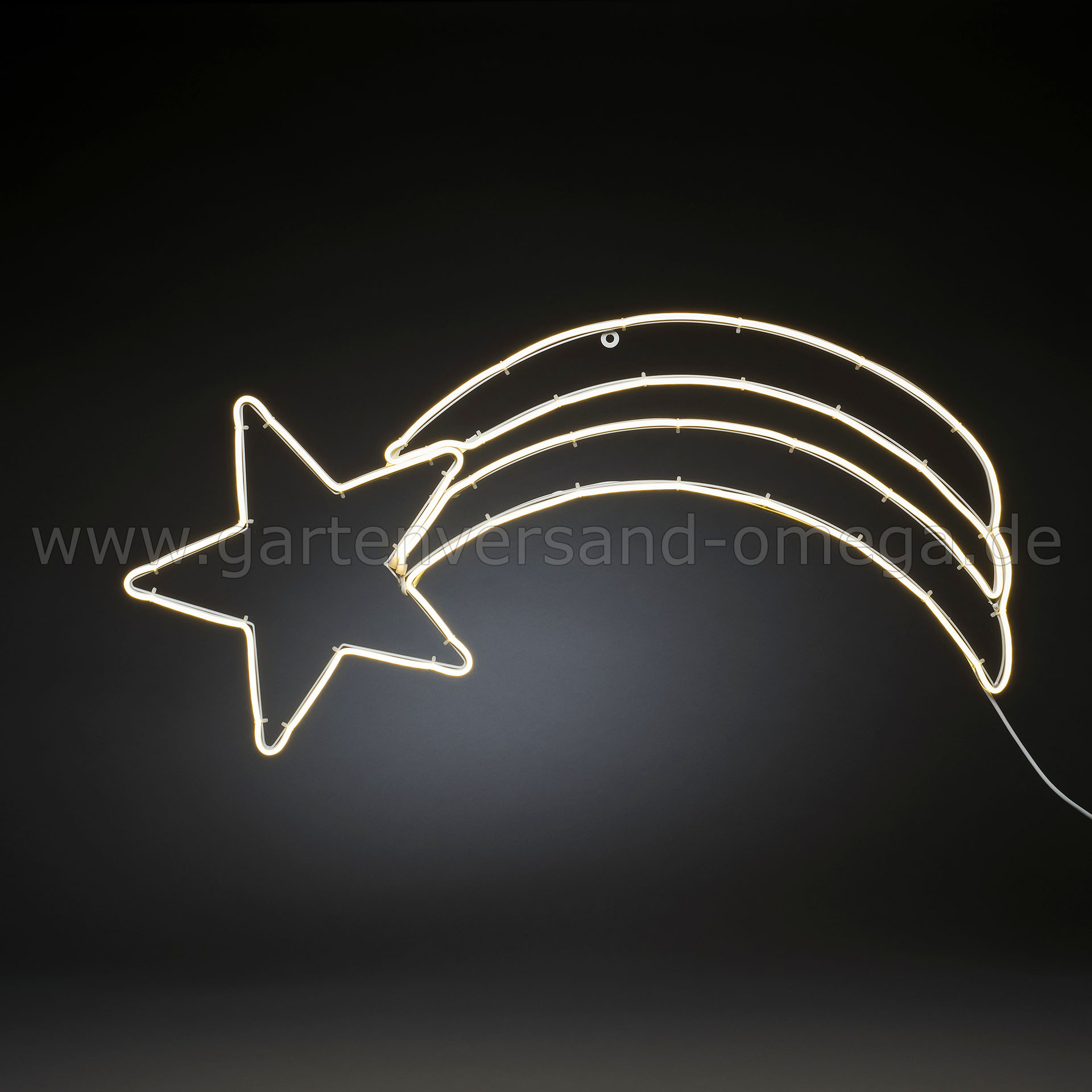 LED-Fenstersilhouette Komet - Beleuchtete Dekoration