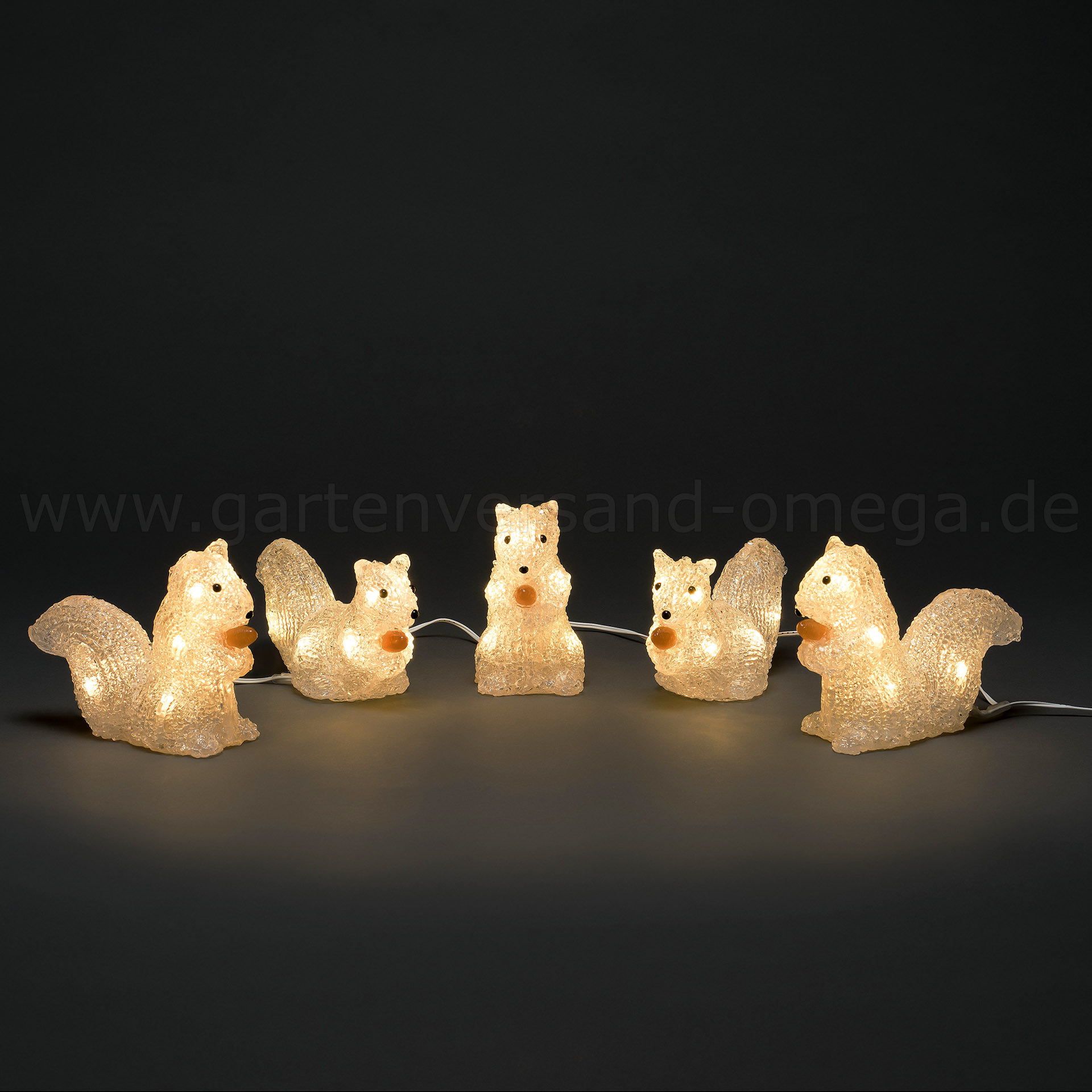 LED Acryl-Eichhörnchen - Leuchtfiguren Eichhörnchen