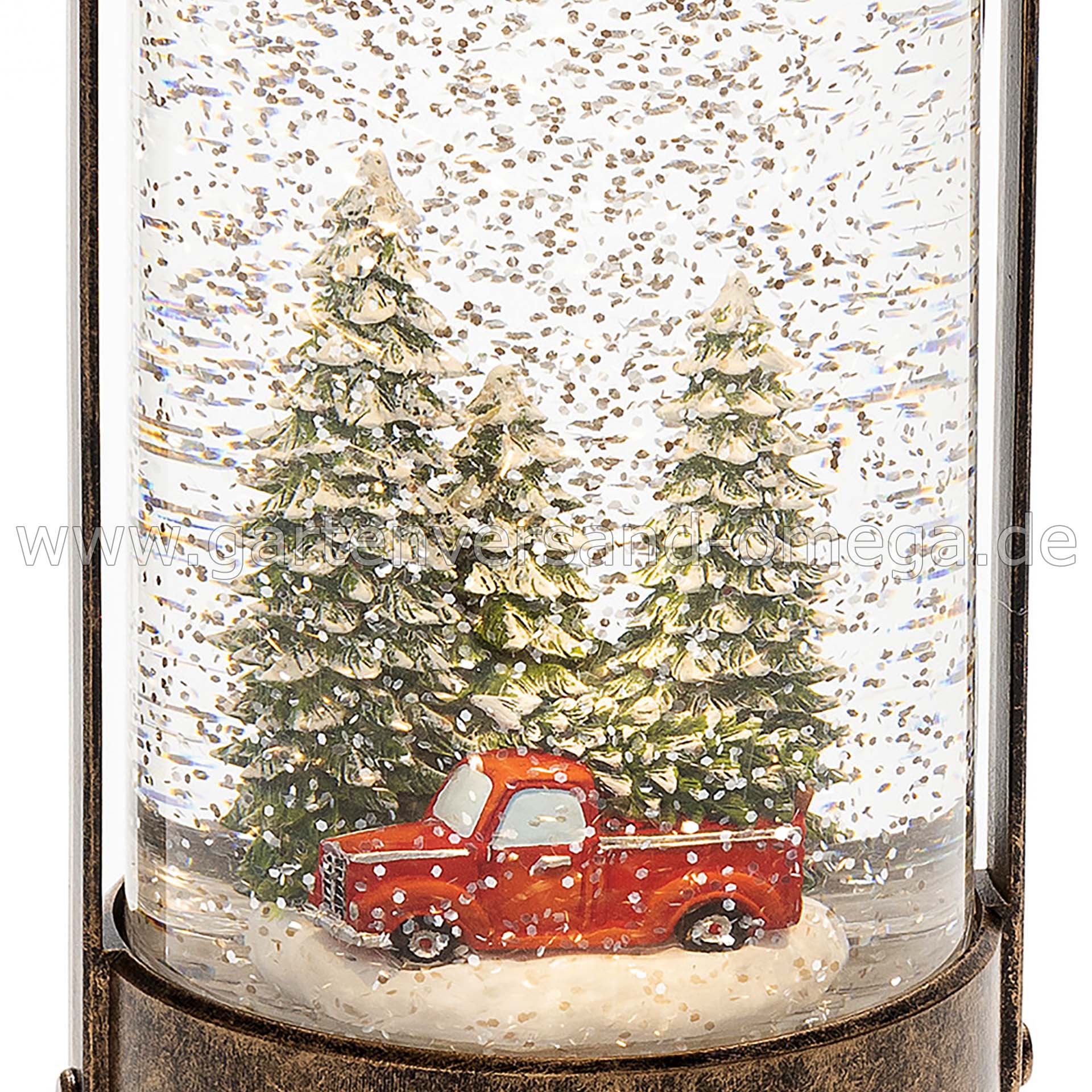 Wasserlaterne Winterlandschaft mit Auto