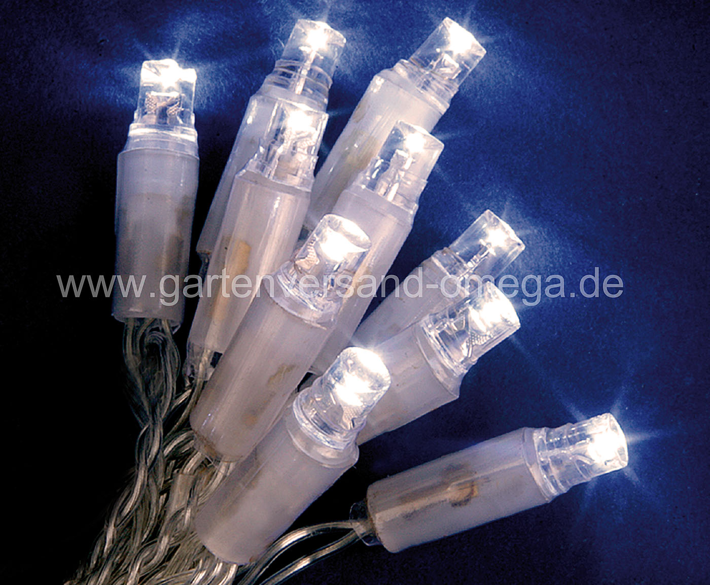 LED-Außenlichterkette mit Zeitschaltfunktion