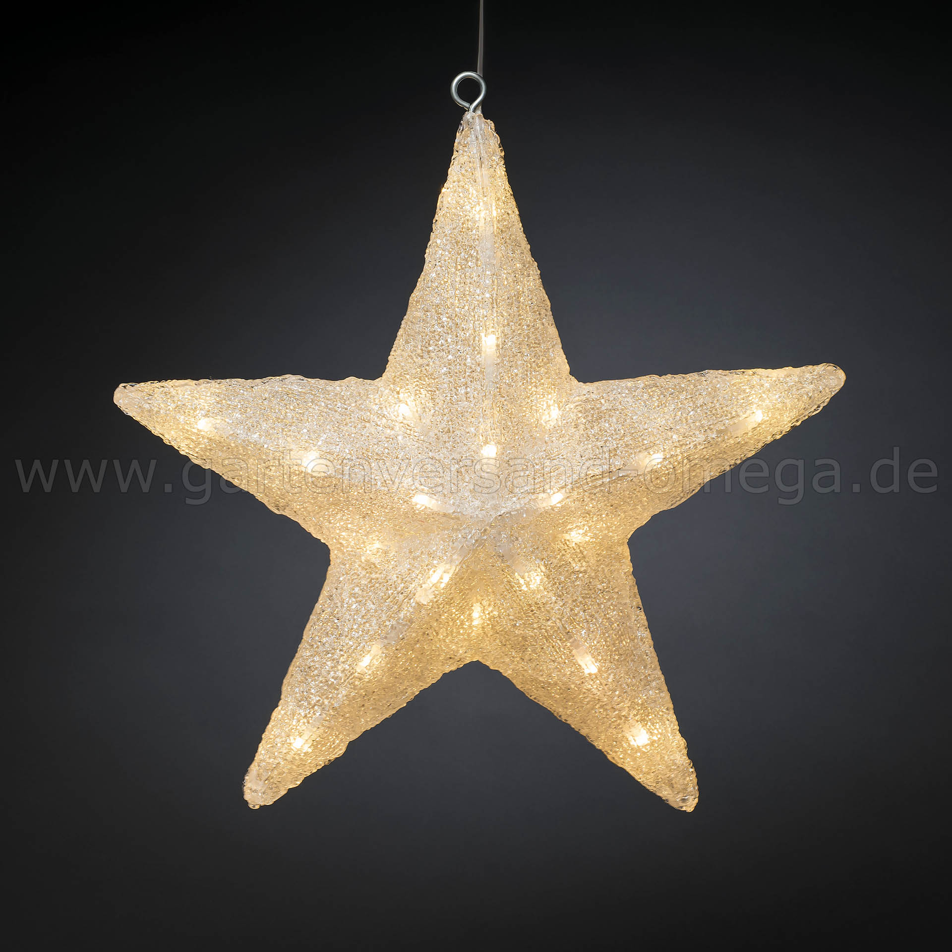 LED Acryl-Stern - Weihnachtsdekoration für Außen