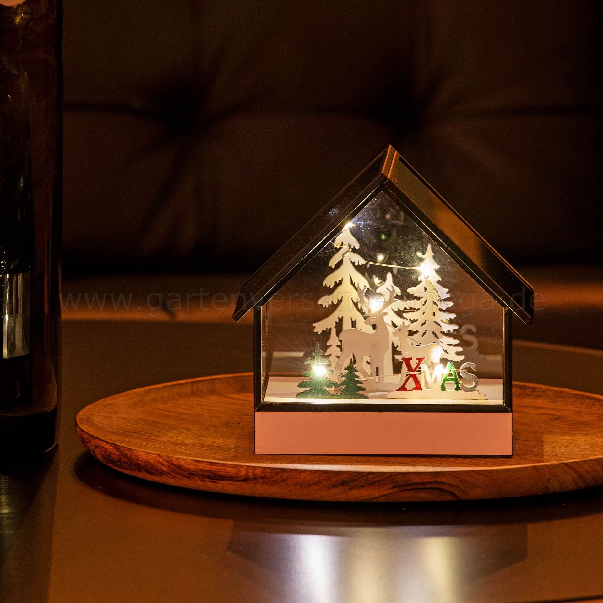 Gestaltungsidee LED-Glashaus Winterlandschaft-XMAS
