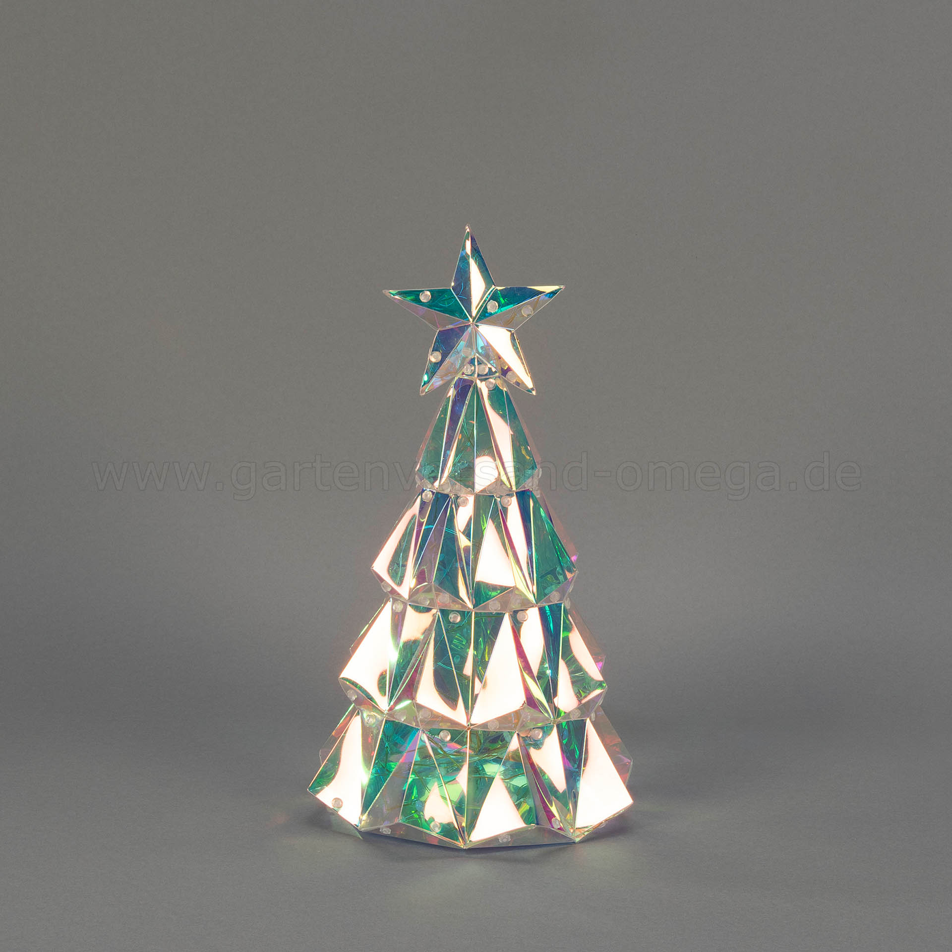 Kristalloptik 3D Weihnachtsbaum mit RGB-LEDs