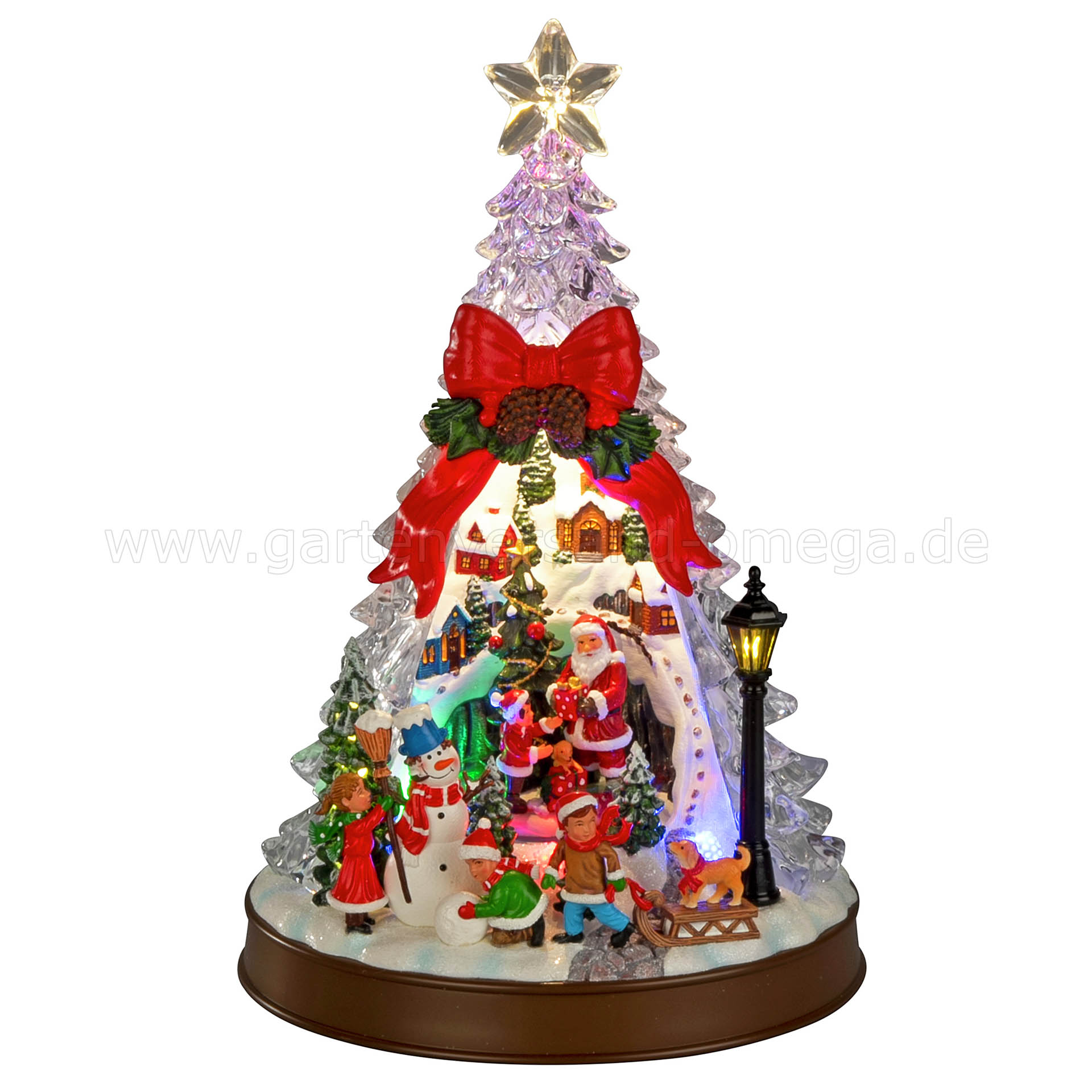 LED Szenerie Weihnachtsbaum mit Bewegung Musik und Timer