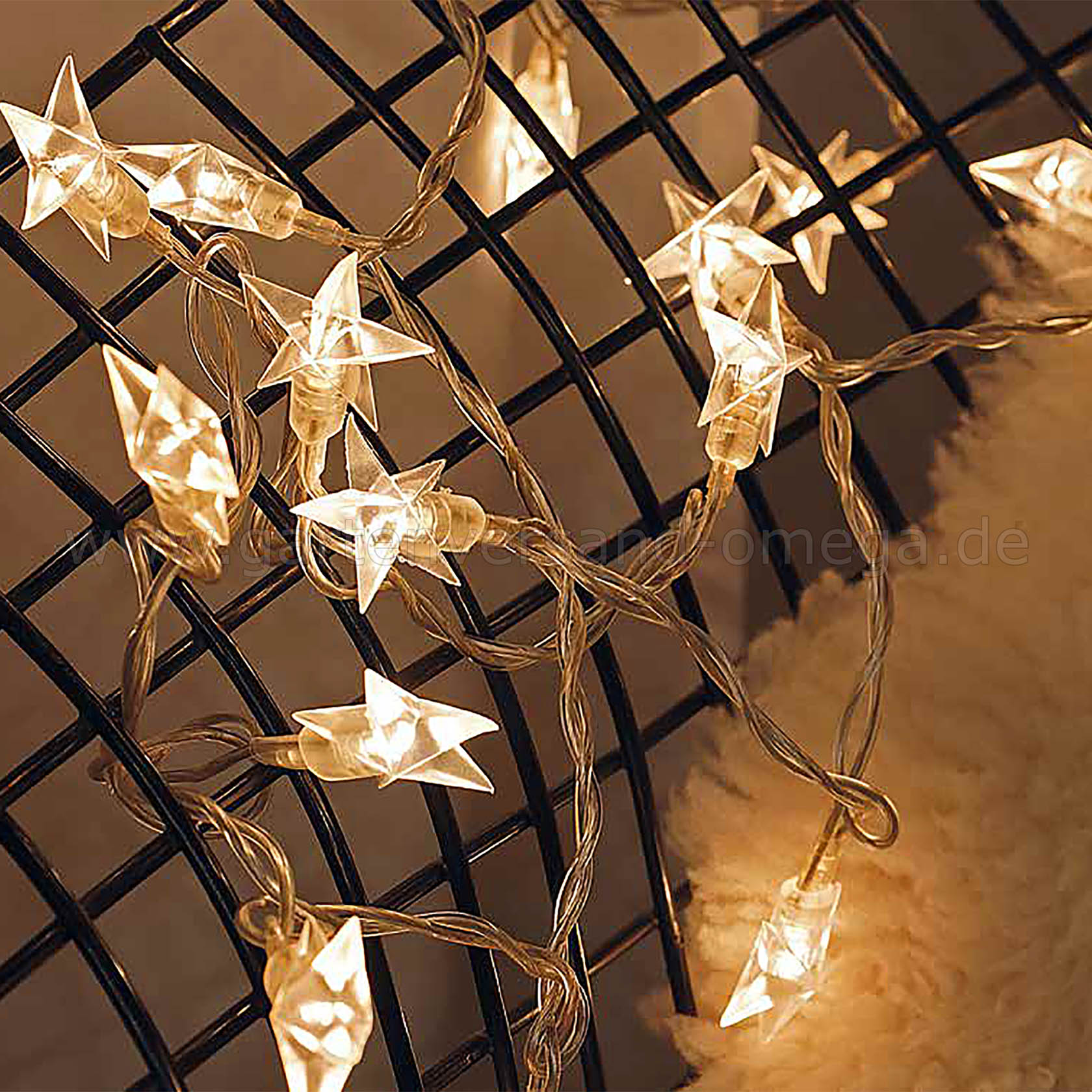 LED-Lichterkette mit Sternen