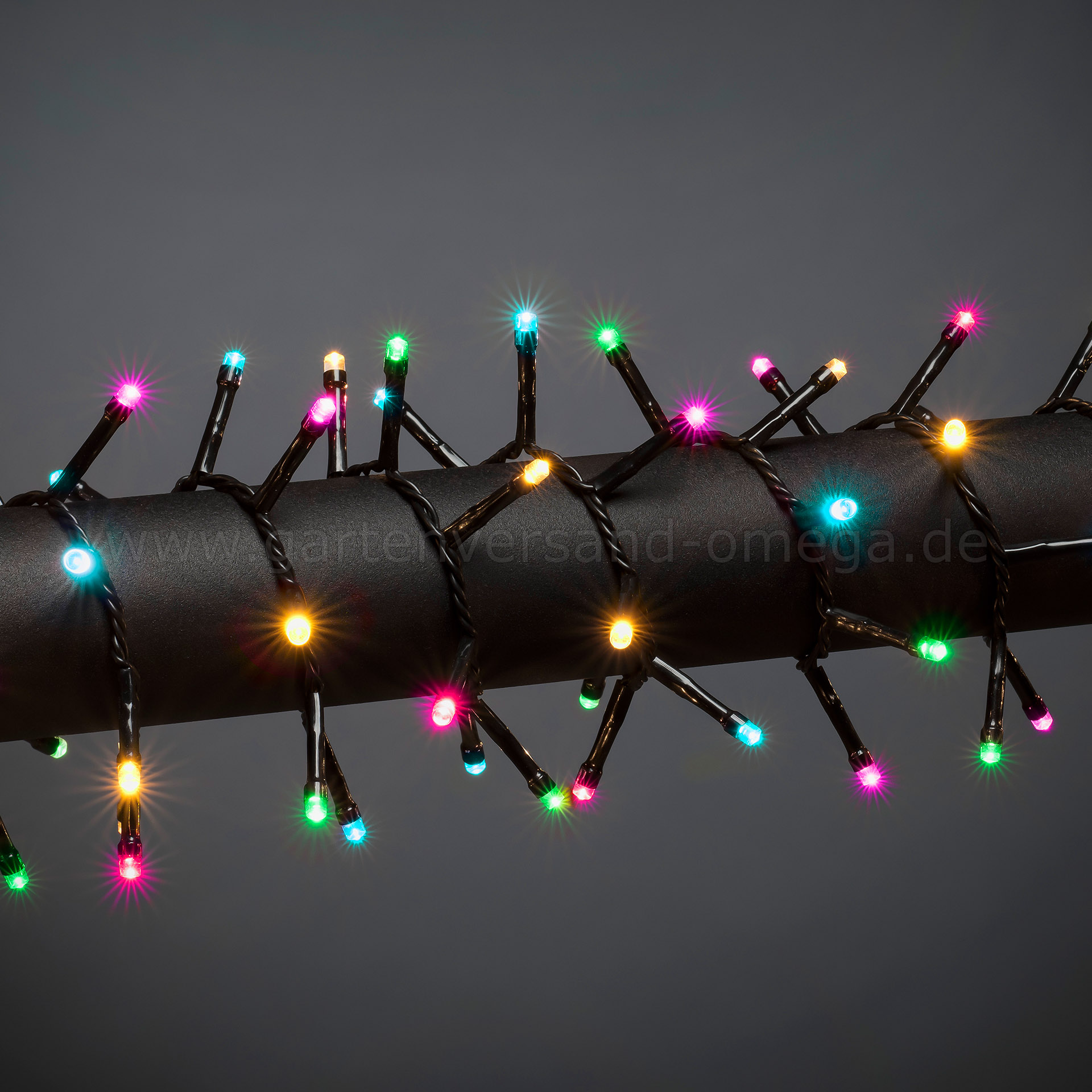 LED Compactlights-Lichterkette Pastellfarben für Außen