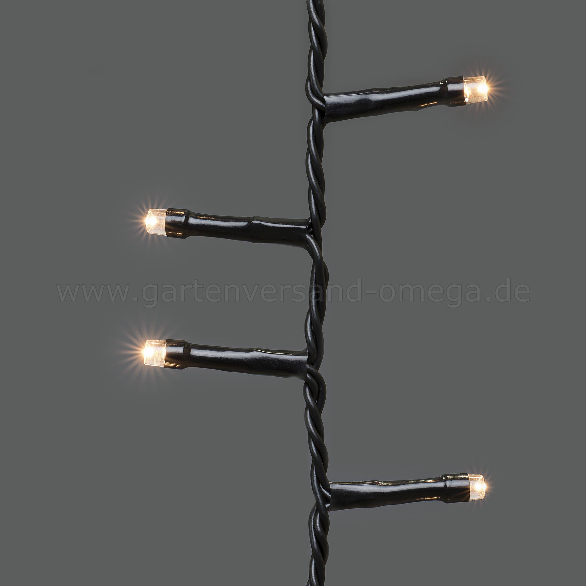 LED Compactlights Baummantel-Lichterkette für Außen Warm-Weiß - Lämpchen im Detail