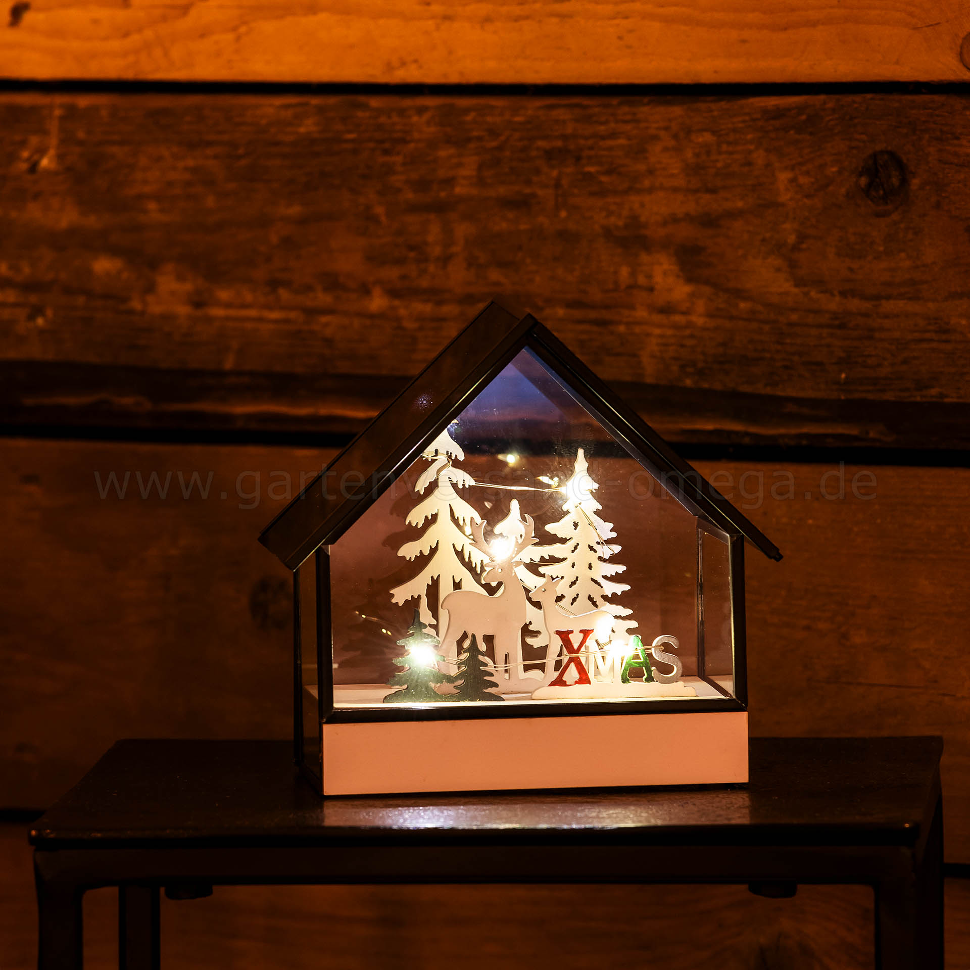 Anwendungsbeispiel LED-Glashaus Winterlandschaft-XMAS