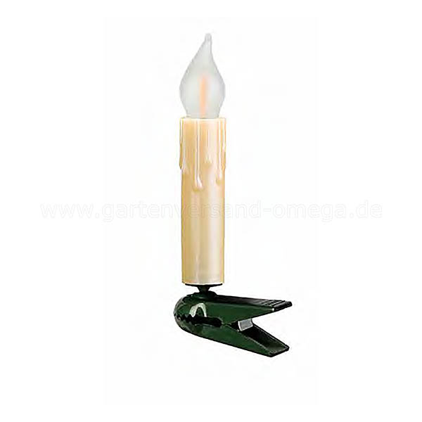 LED Filament Flammenkerzenkette Perlelfenbein