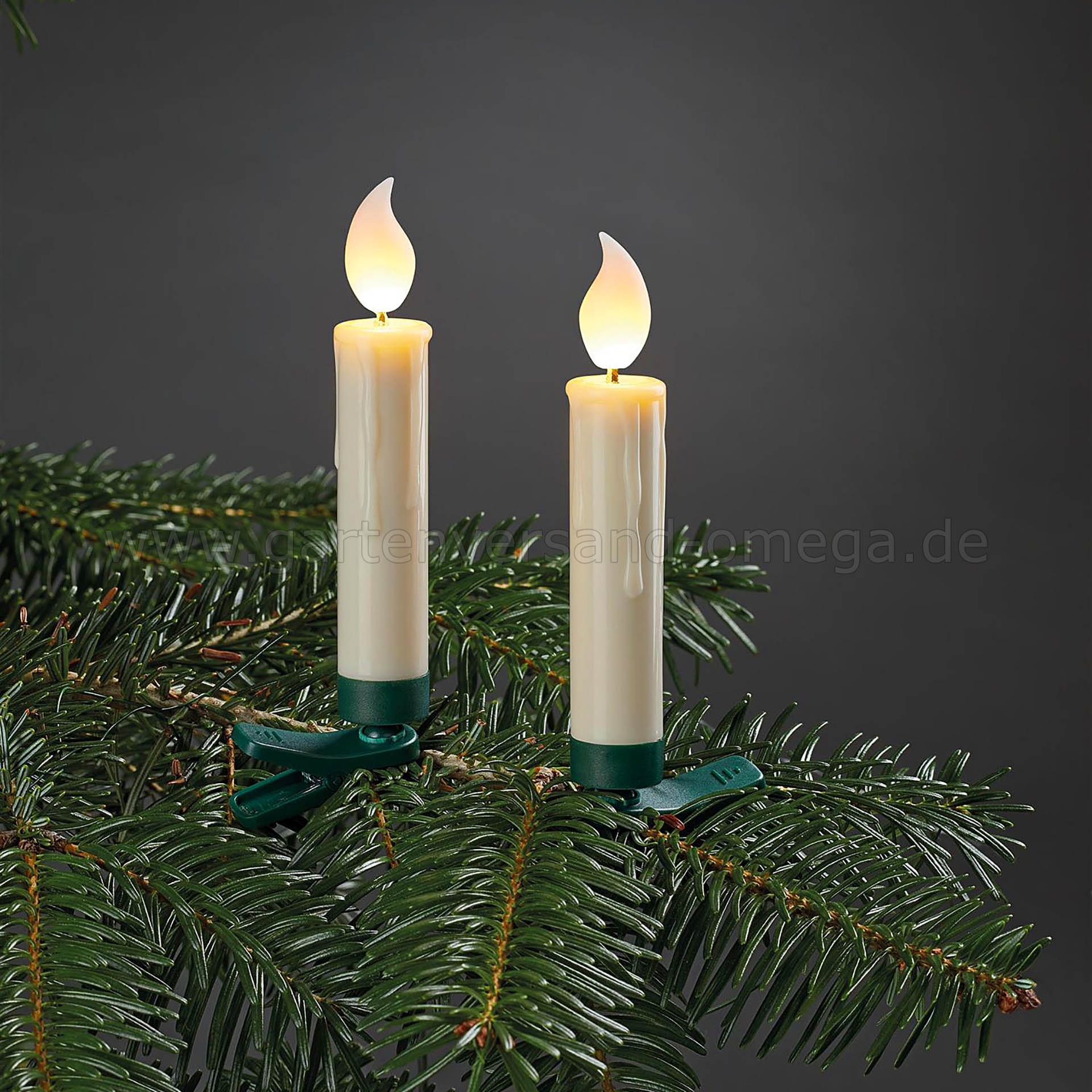 Kabellose LED-Kerzen für Bäume und Kränze