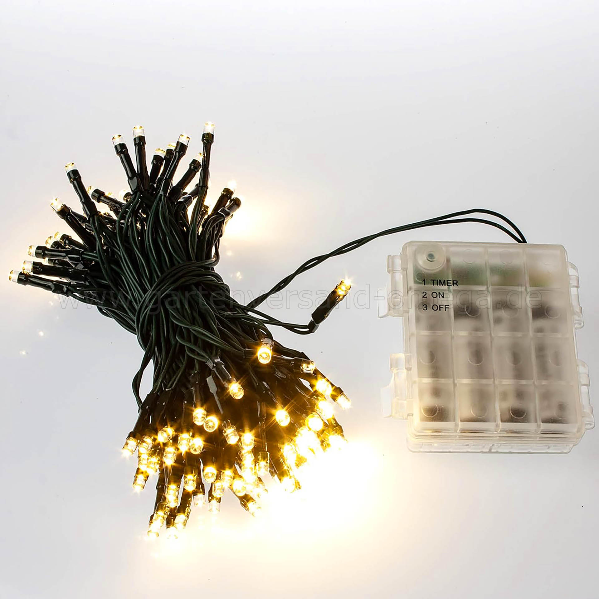Batteriebetriebene LED-Lichterkette für Außen