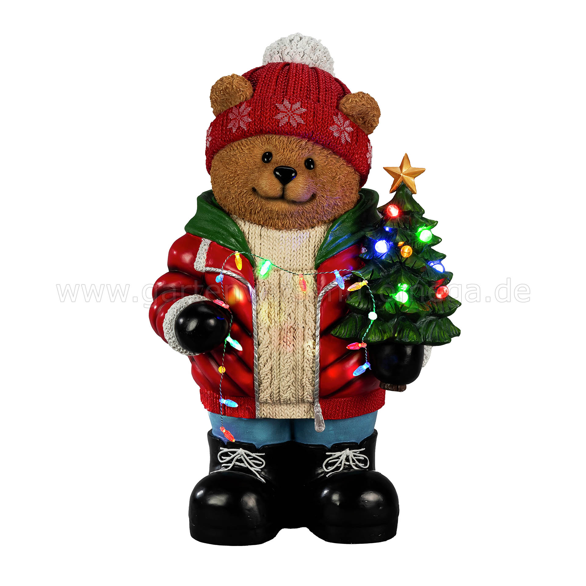 LED Garten-Leuchtfigur Teddybär 66cm