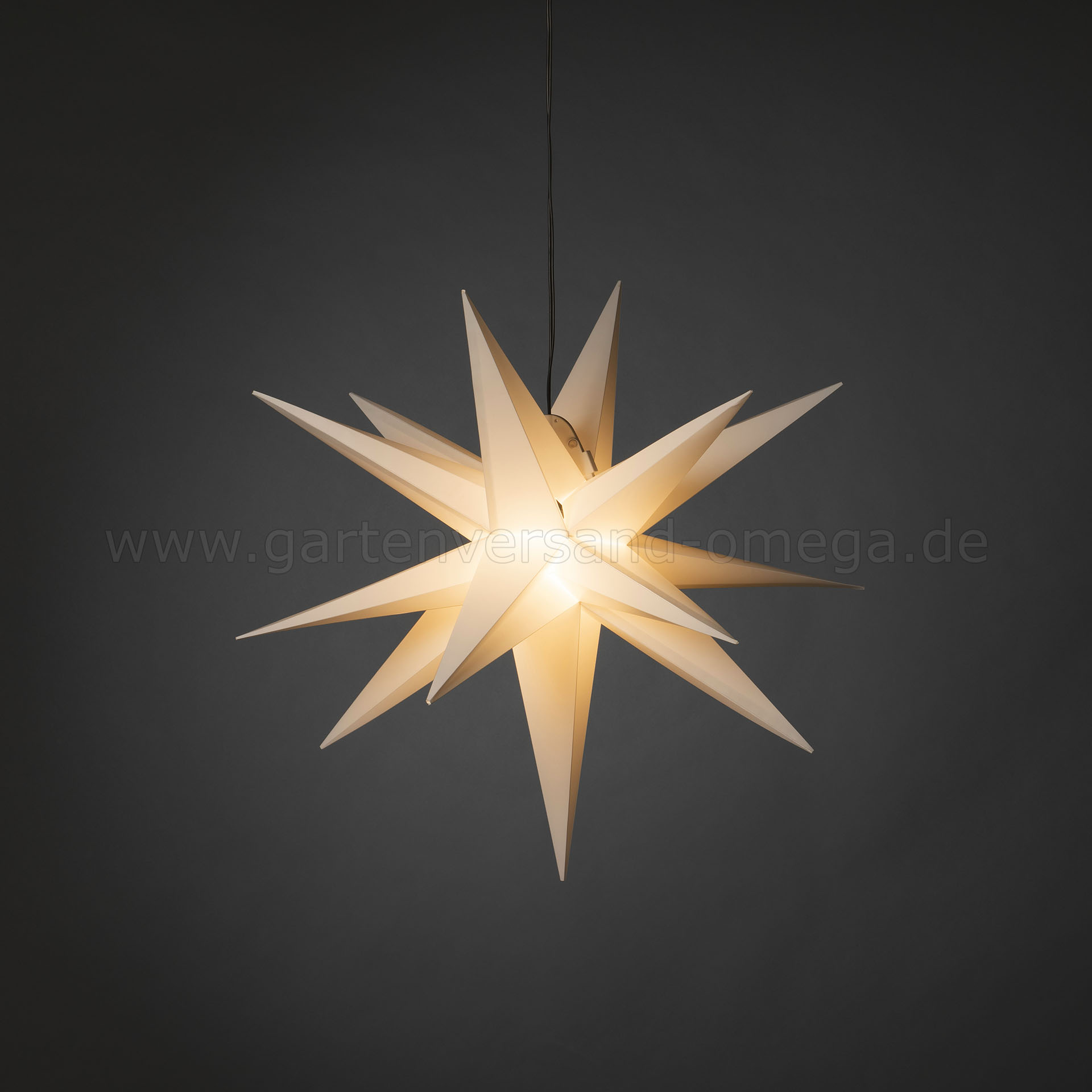 3D LED-Kunststoffstern Weiß
