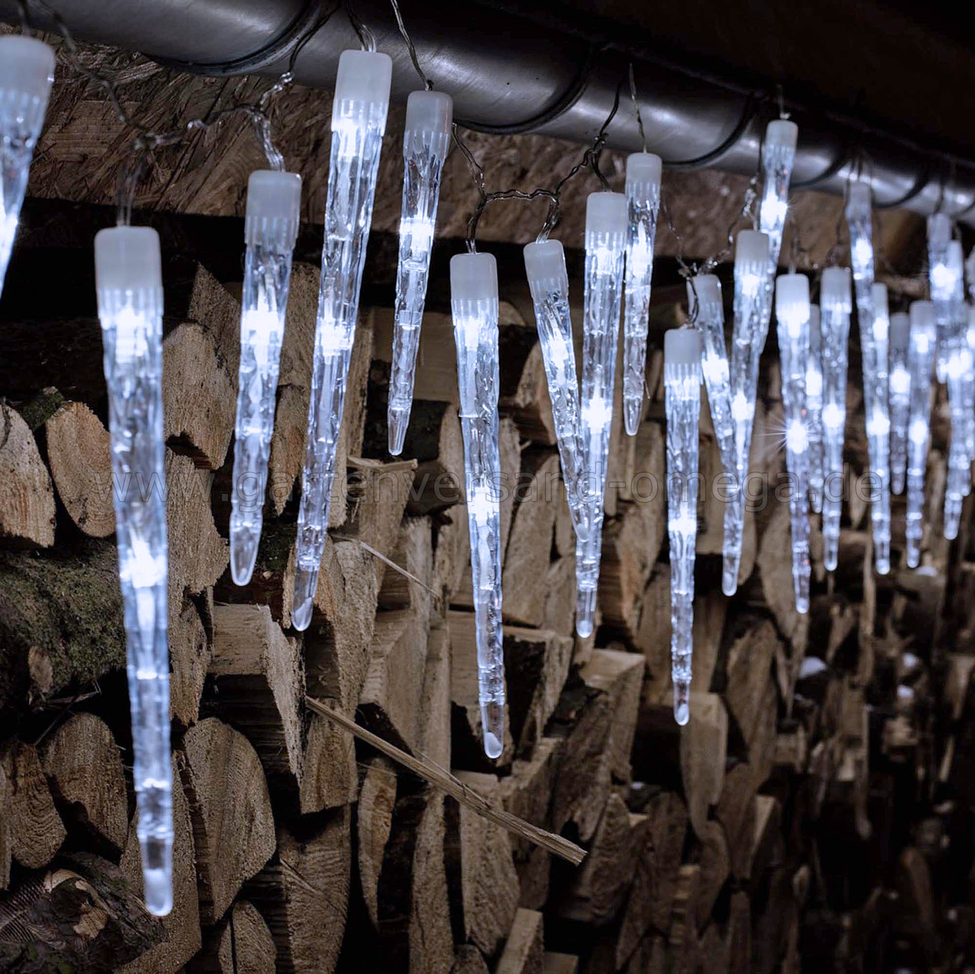 LED Eiszapfen-Lichterkette für Außen