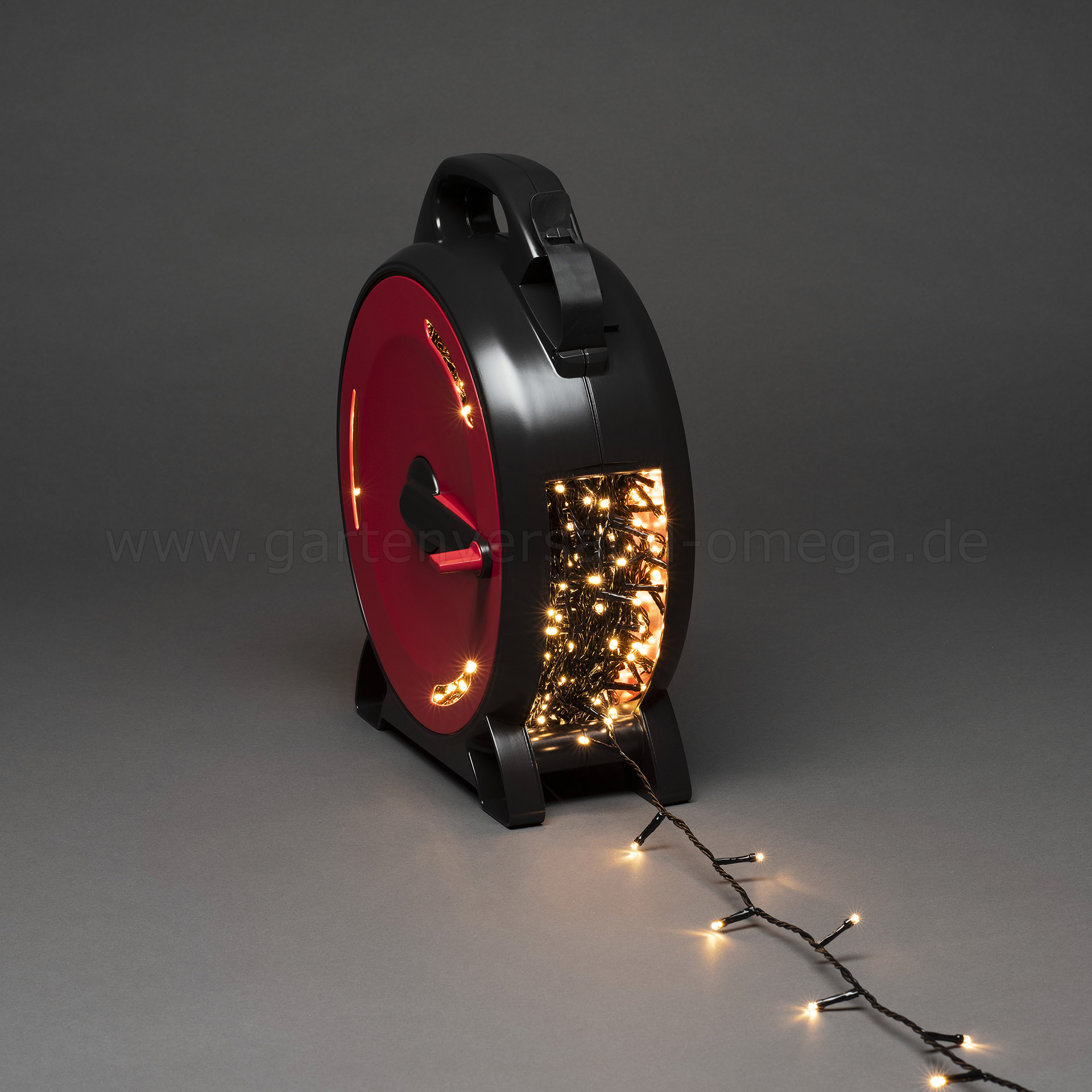 LED-Lichterkette mit Kabelaufroller Warm-Weiß