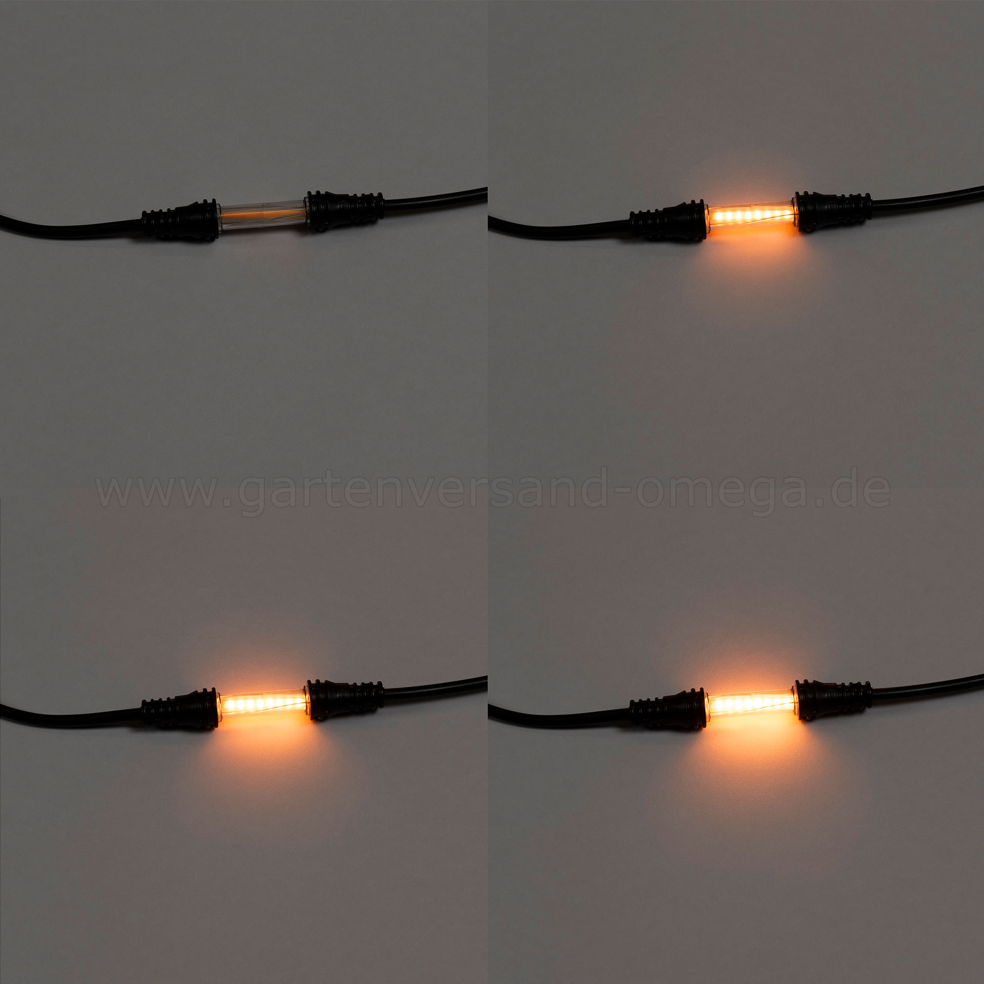 Die Dimmfunktion der verlängerbare Lichterkette mit LED-Leuchtröhren