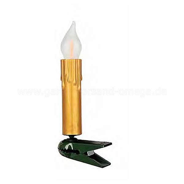 LED Filament Flammenkerzenkette Brilliantgold