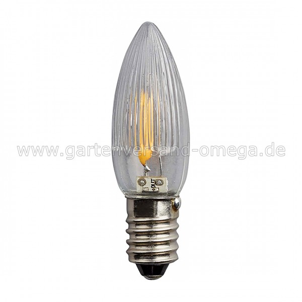 Ersatzbirnchen für LED Filament Riffelkerzen-Lichterkette