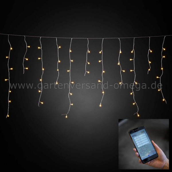 LED-Lichtervorhang mit App-Steuerung