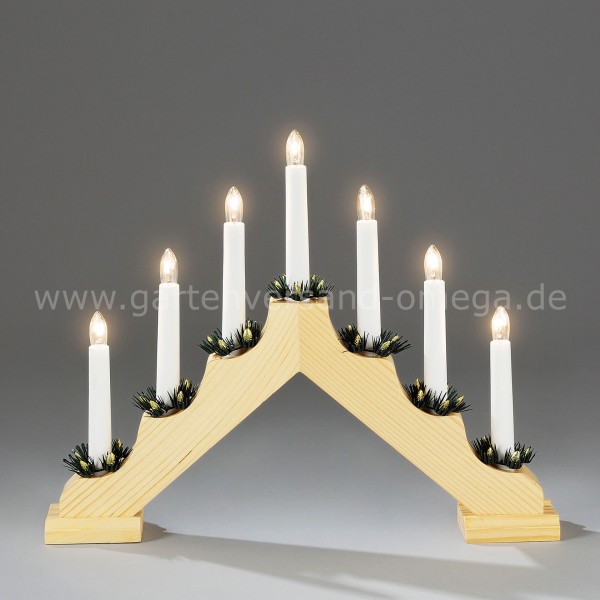 Weihnachten Advent Dekoration Weihnachtsleuchter LED-Metall-Leuchter Walder 