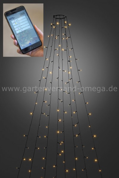 LED Baummantel-Lichterkette für Außen mit App-Steuerung