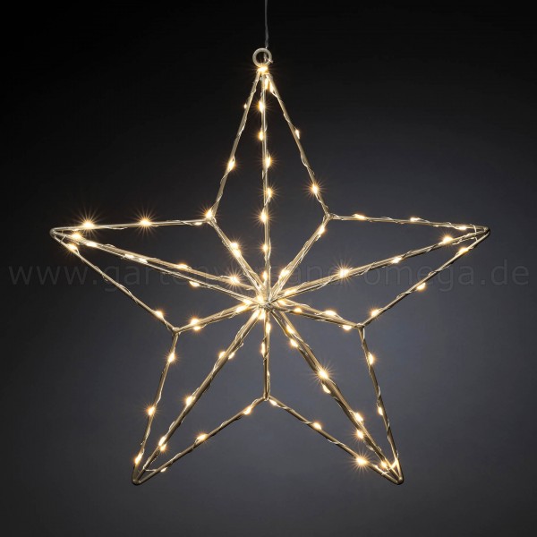 LED-Stern Silber - Weihnachtsbeleuchtung Stern