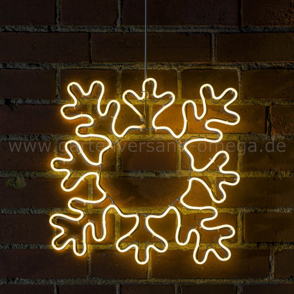 LED-Fenstersilhouette Schneeflocke - Beleuchtete Weihnachtsdekoration